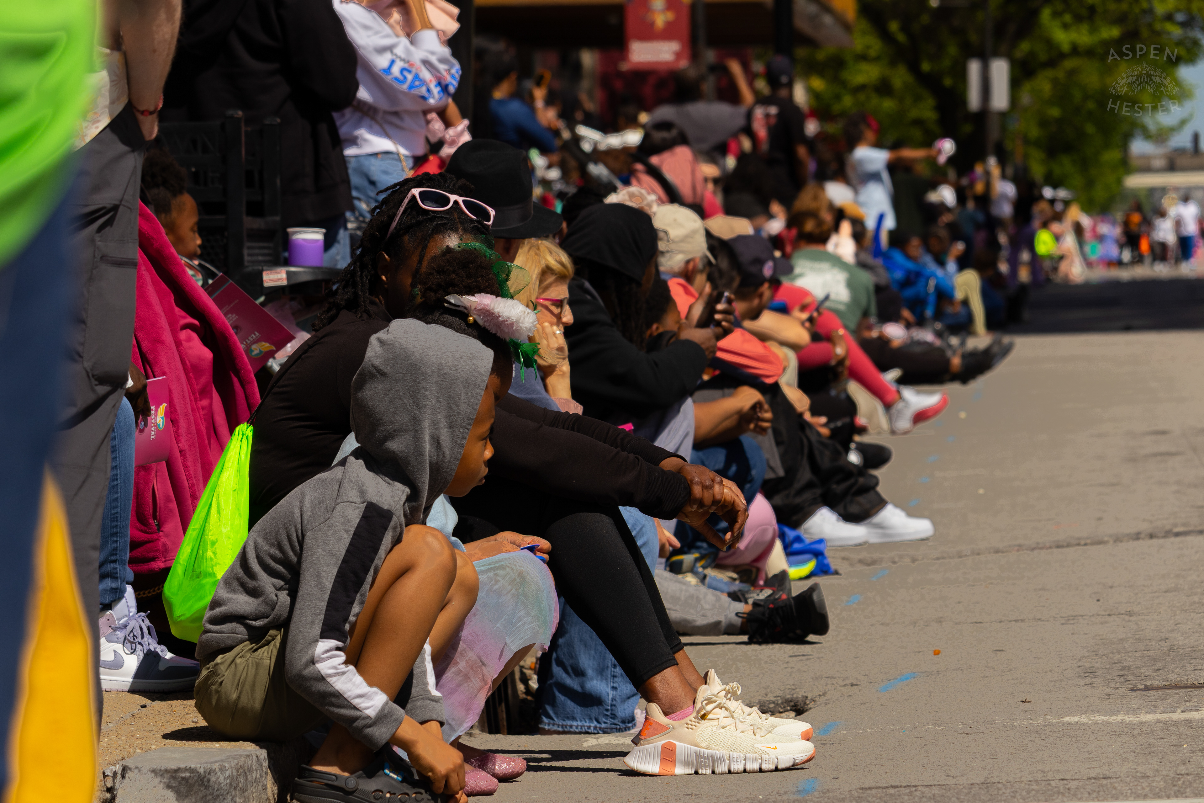 Crowds Lined Up Along West Broadway to Enjoy The 70th Annual Pegasus Parade. April 27th, 2025/Aspen Hester