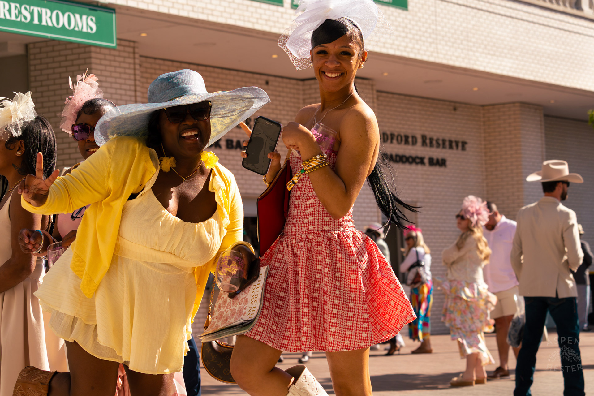 Fashion and Fascinators Heading Towards The Churchill Downs Grand Stands During Thurby. April 30th, 2026/Aspen Hester