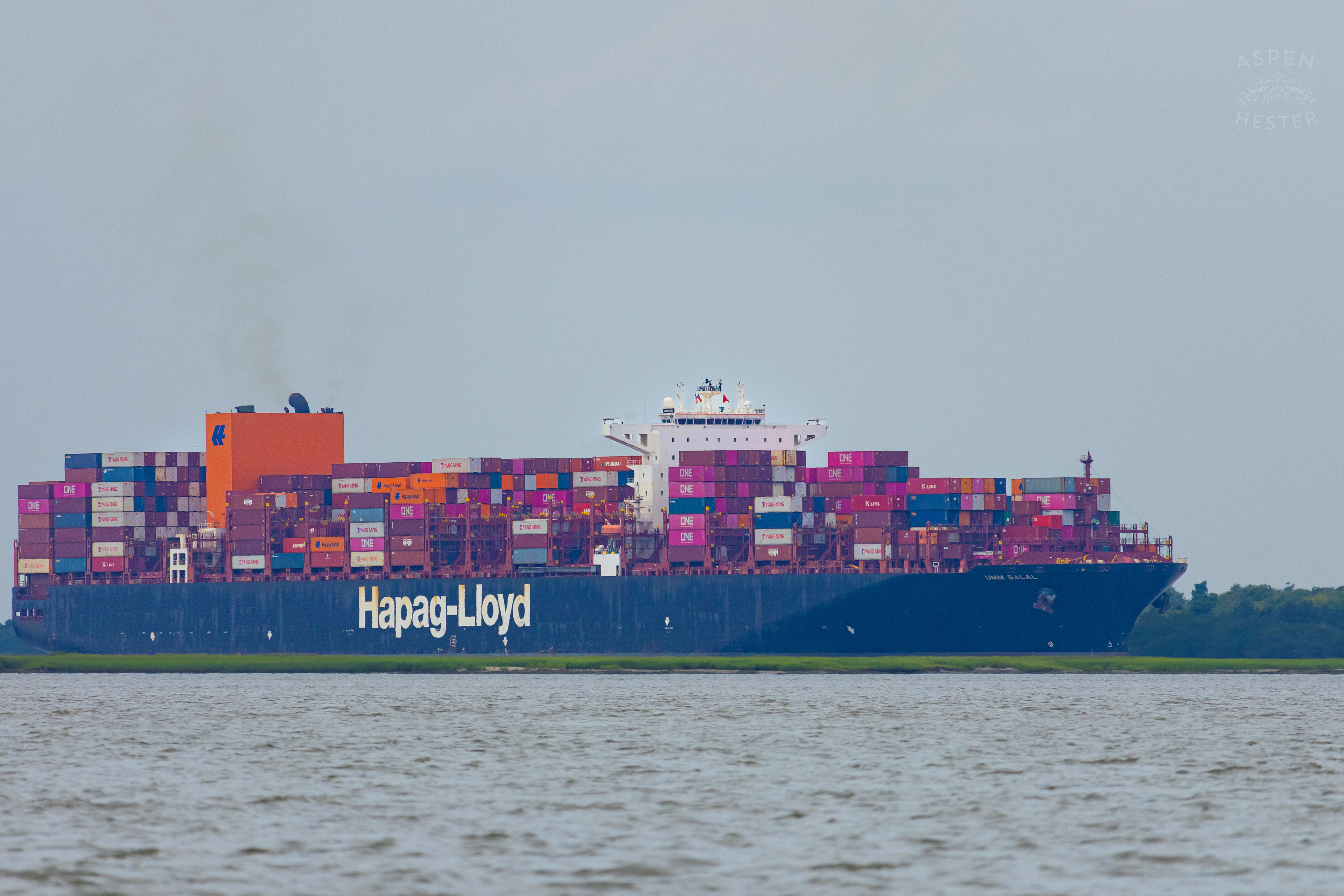 Cargo Ship Off The Coast of Tybee Island Georgia. June 24th, 2024/Aspen Hester