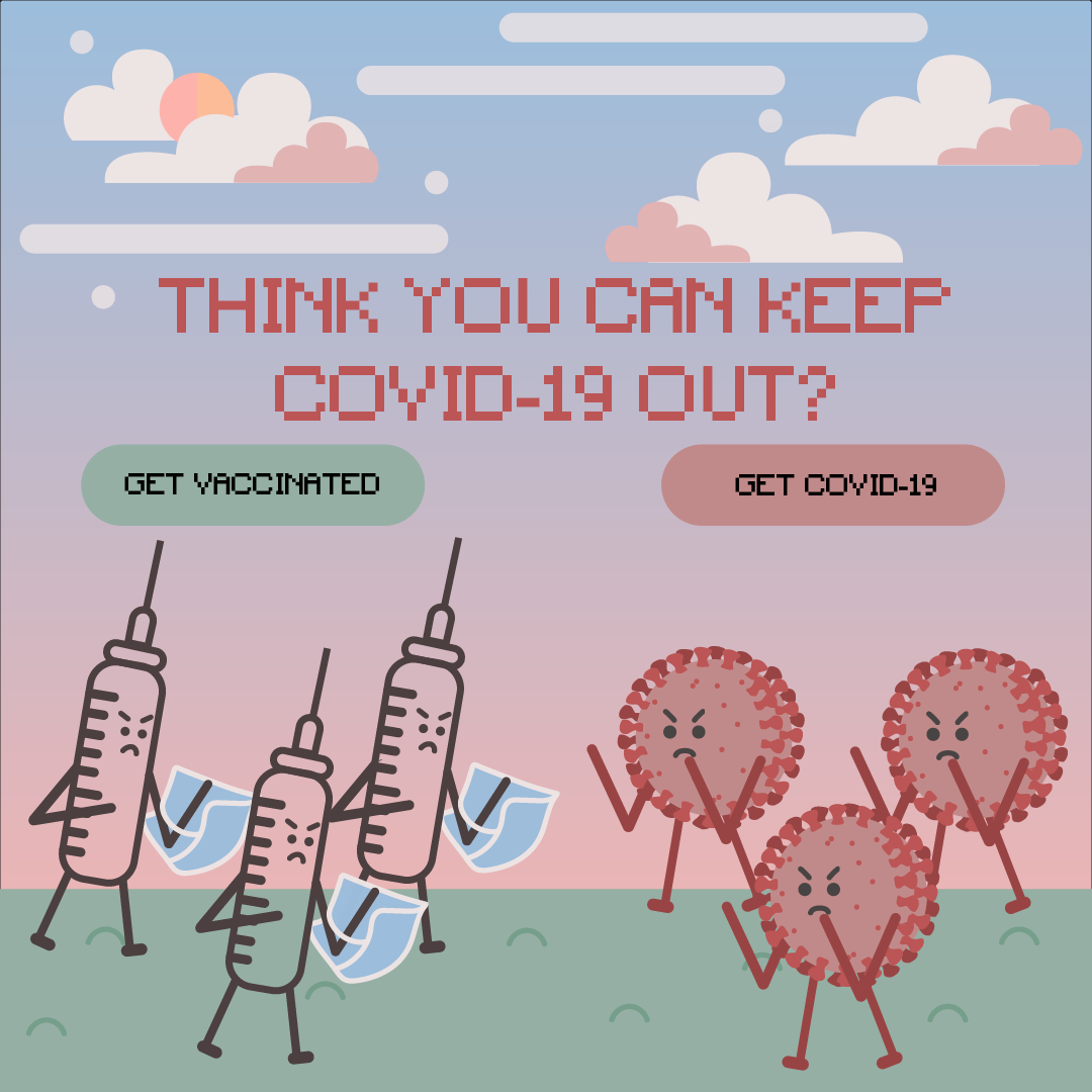 The Battle of Covid, December 2022, Adobe Illustrator.