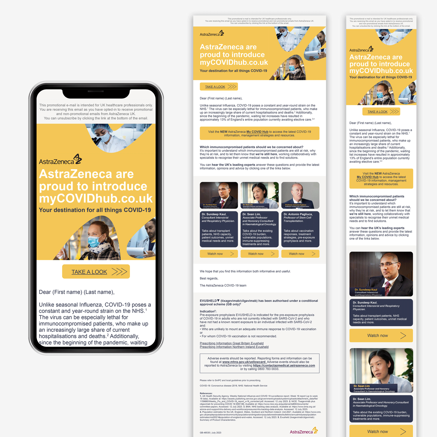 Email campaign – Targeting clinically vulnerable post pandemic