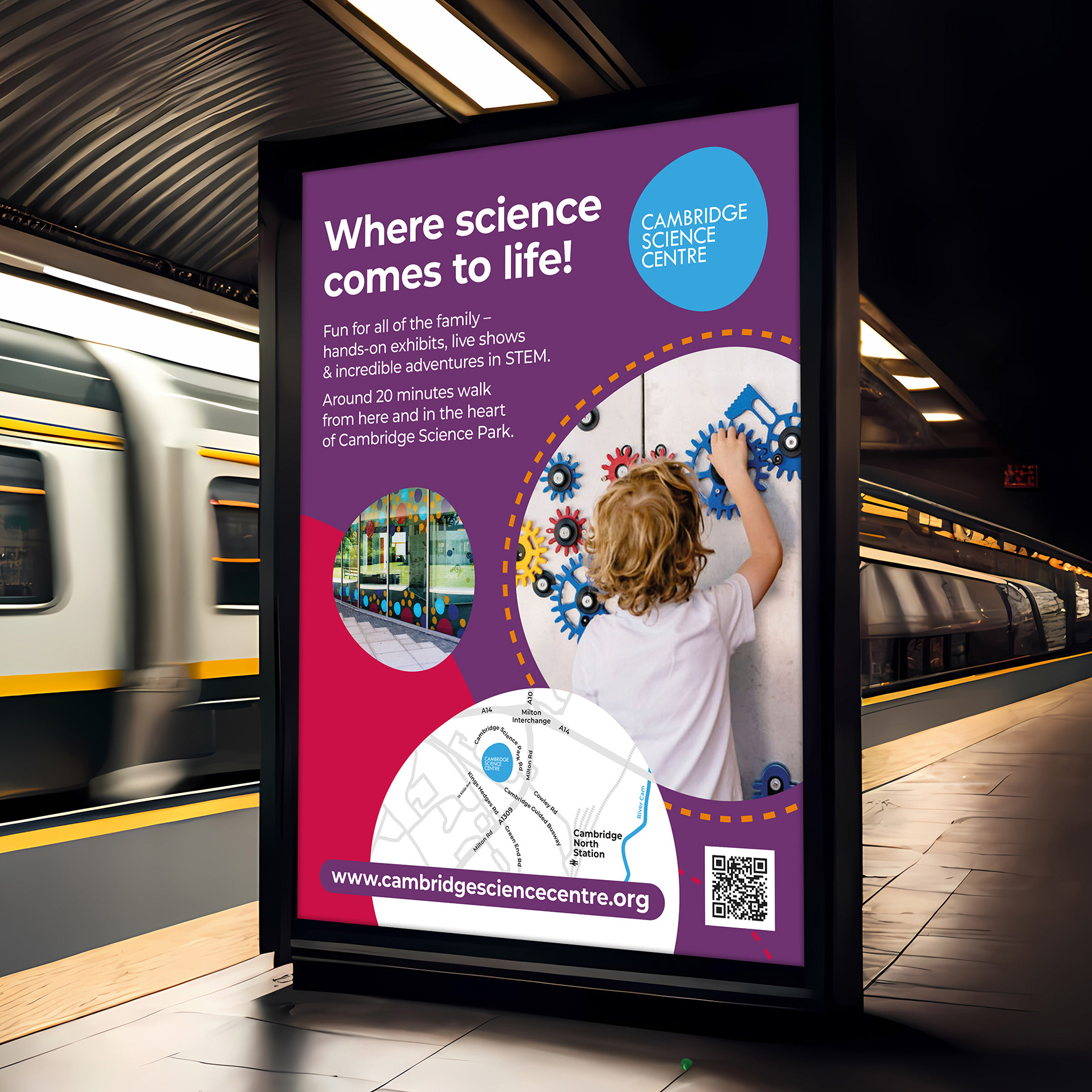 Train station poster