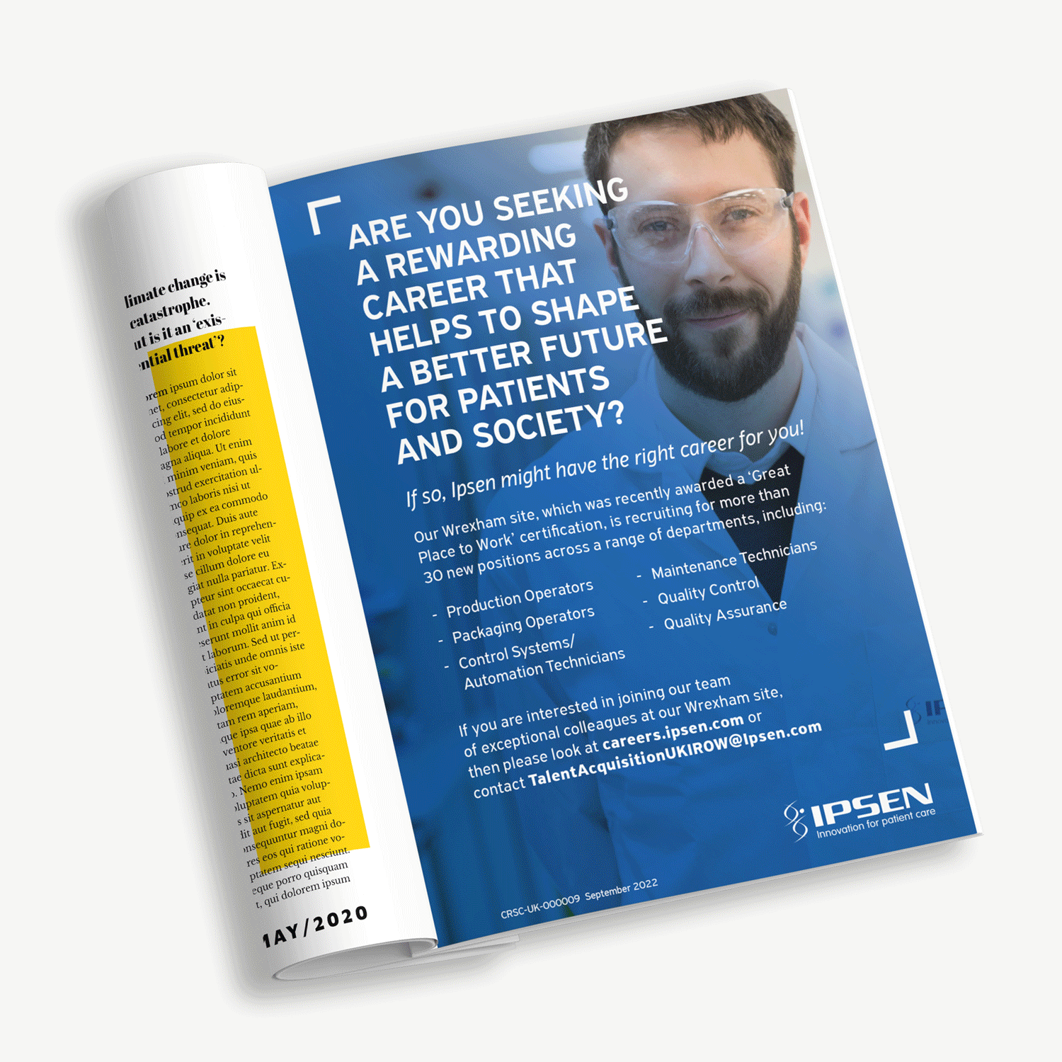Recruitment campaign, outdoor, social and press
