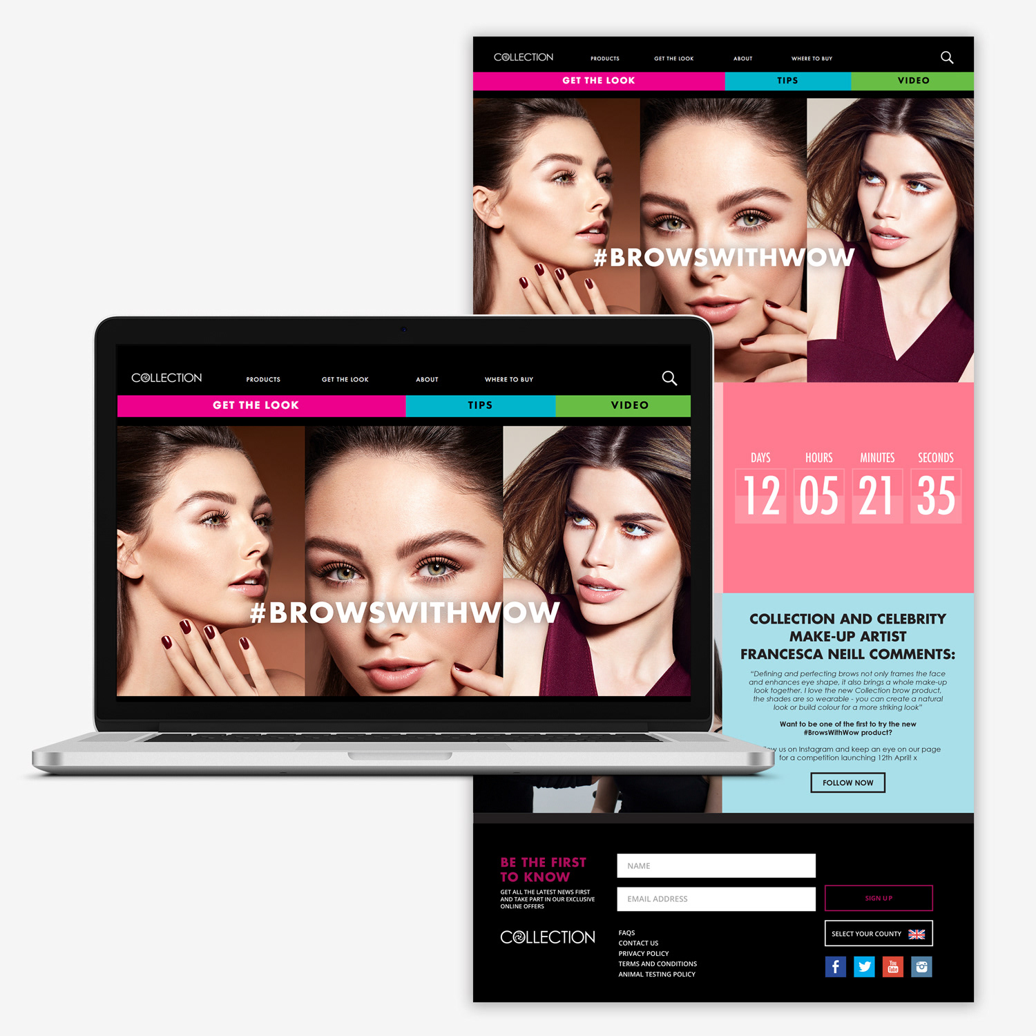 Website - Home page & feature pages