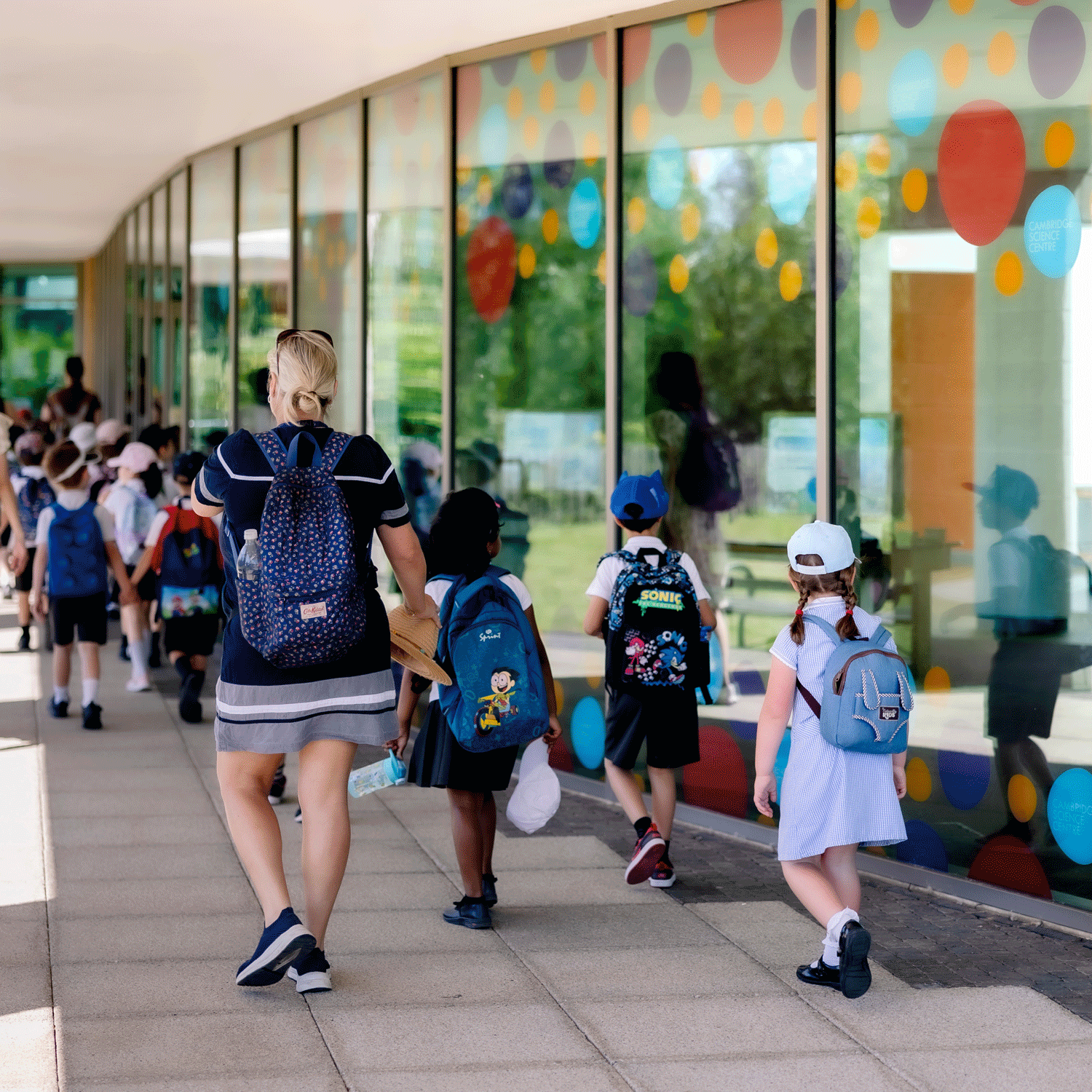 Experiential window graphics - All external windows to brand the science centre