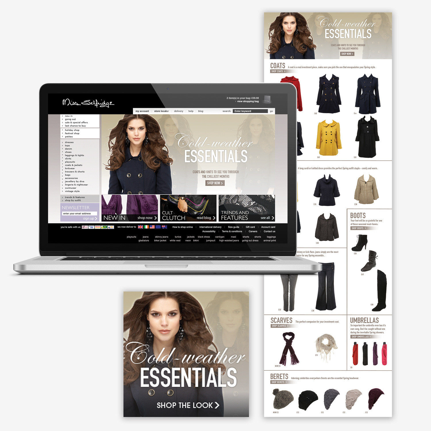 Website - Home page & feature pages