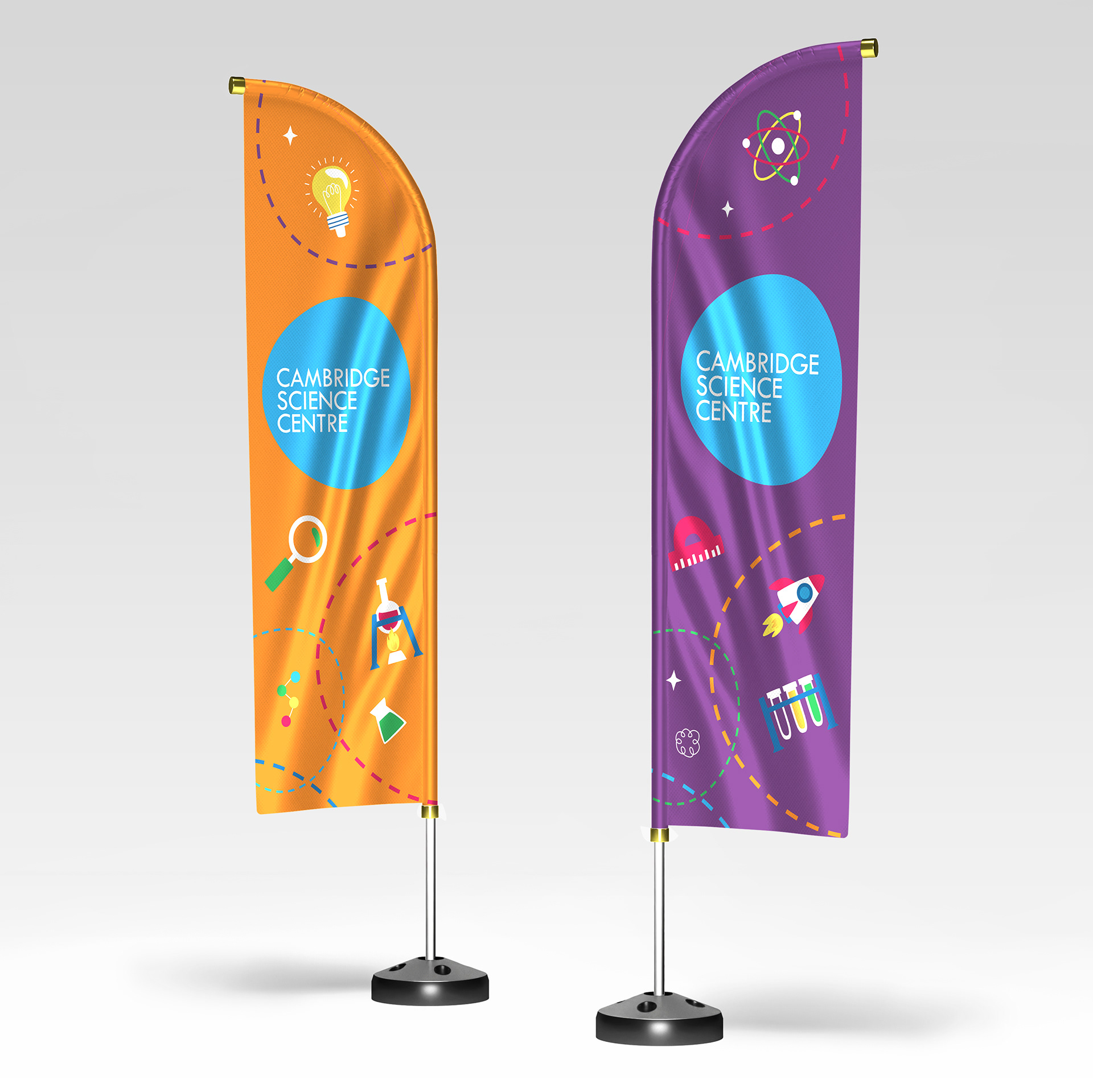 Exterior and Interior series of display flags
