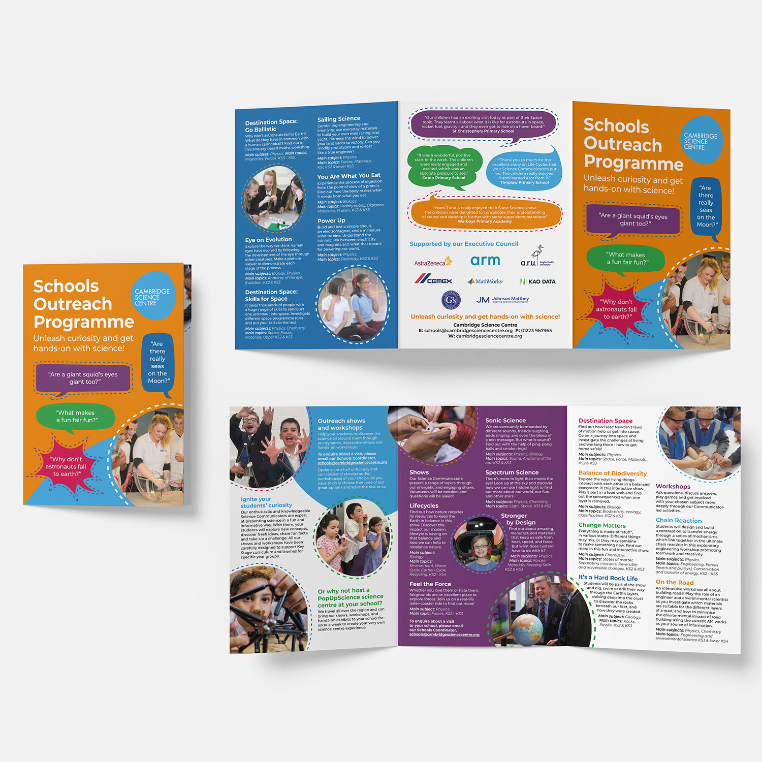 6pg Roll-fold brochure