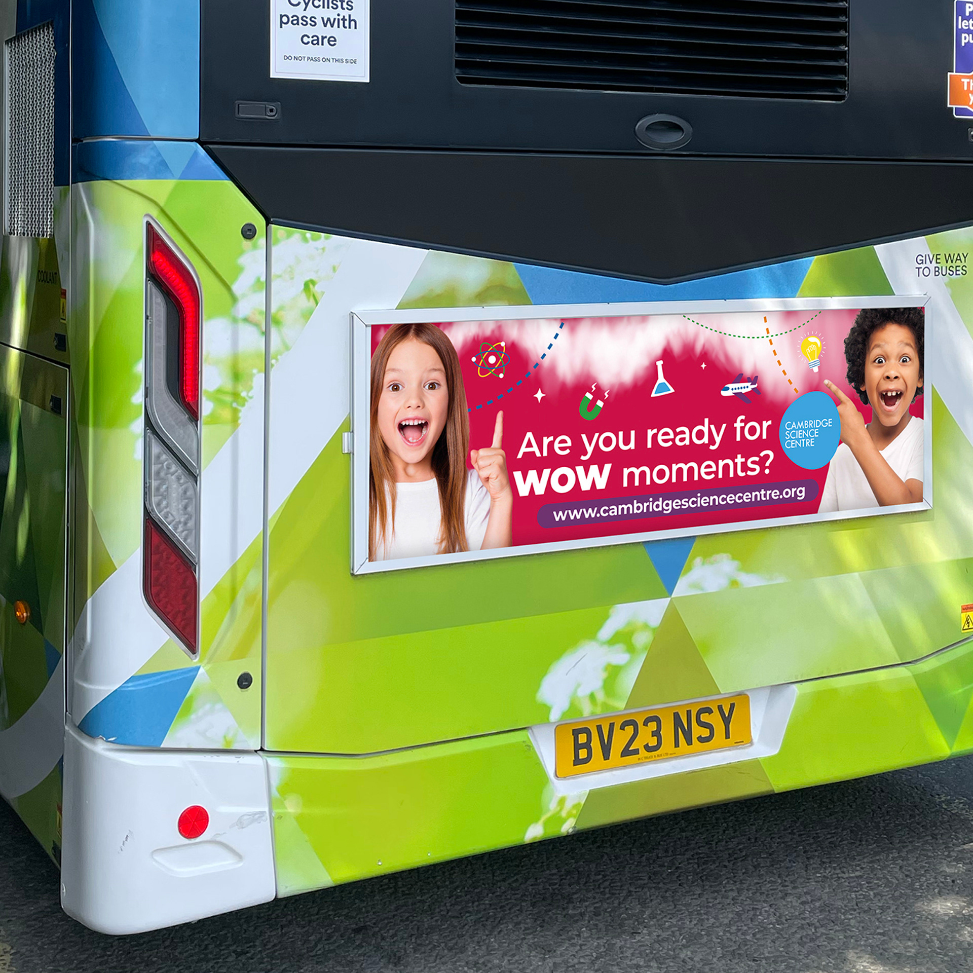 Exterior bus advert