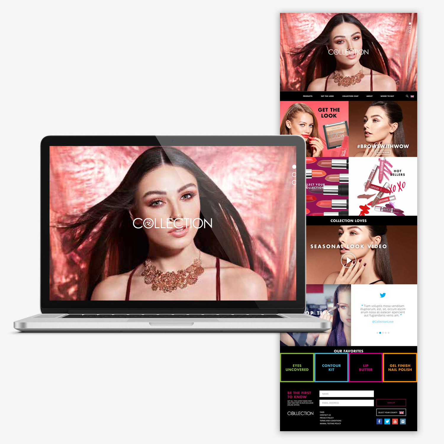 Website - Home page & feature pages