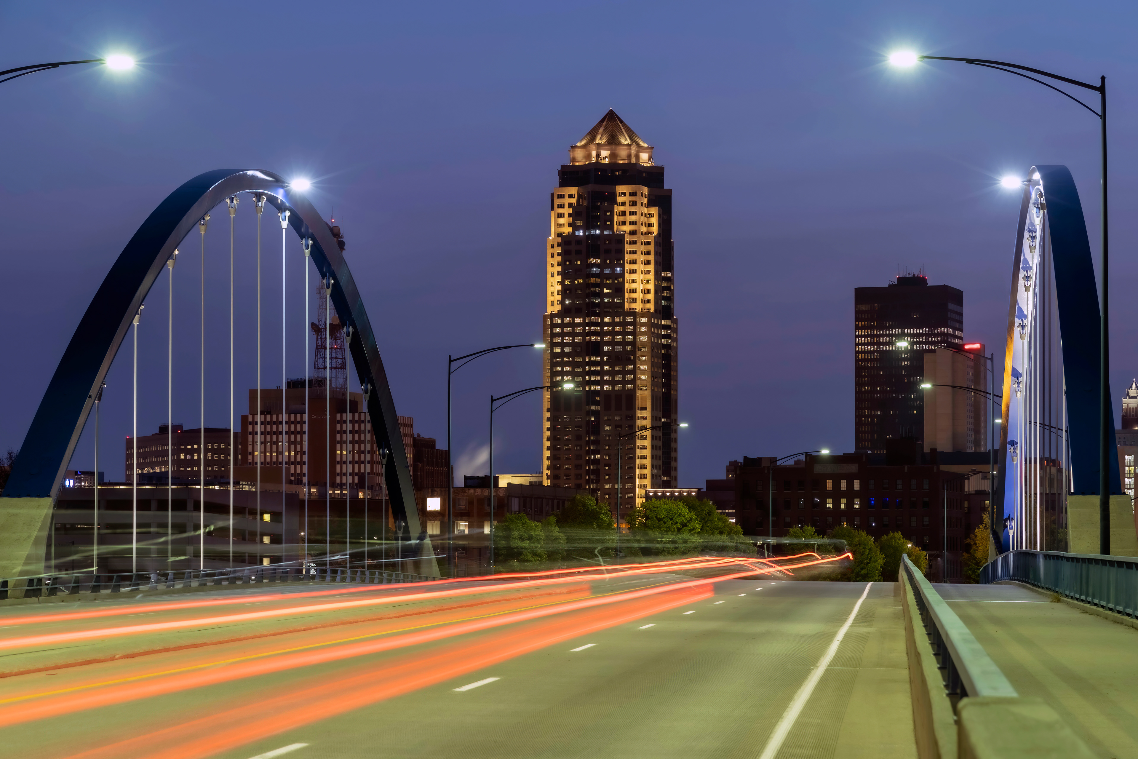 Light Trails across the MLK Bridge