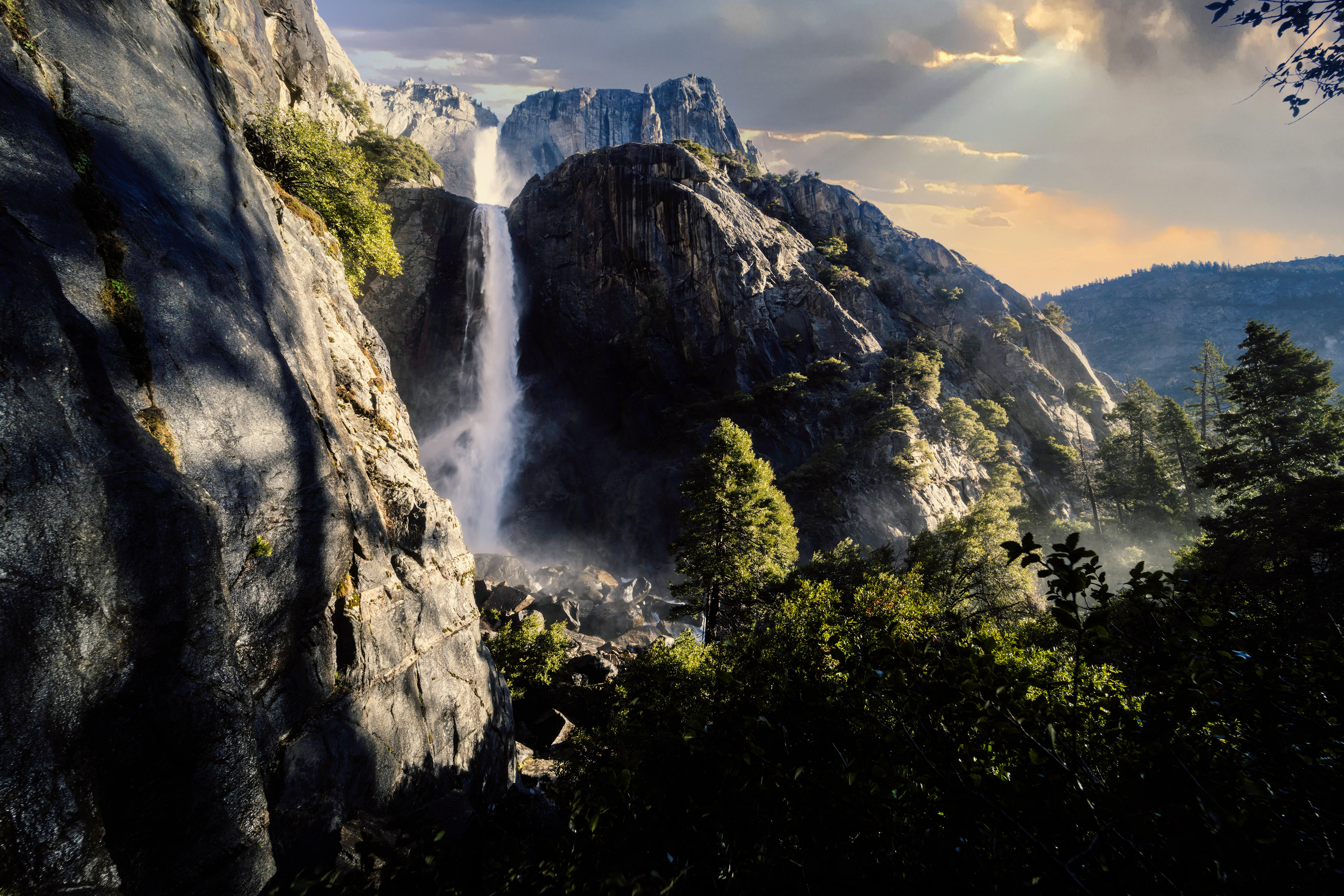 Yosemite Falls in the Morning