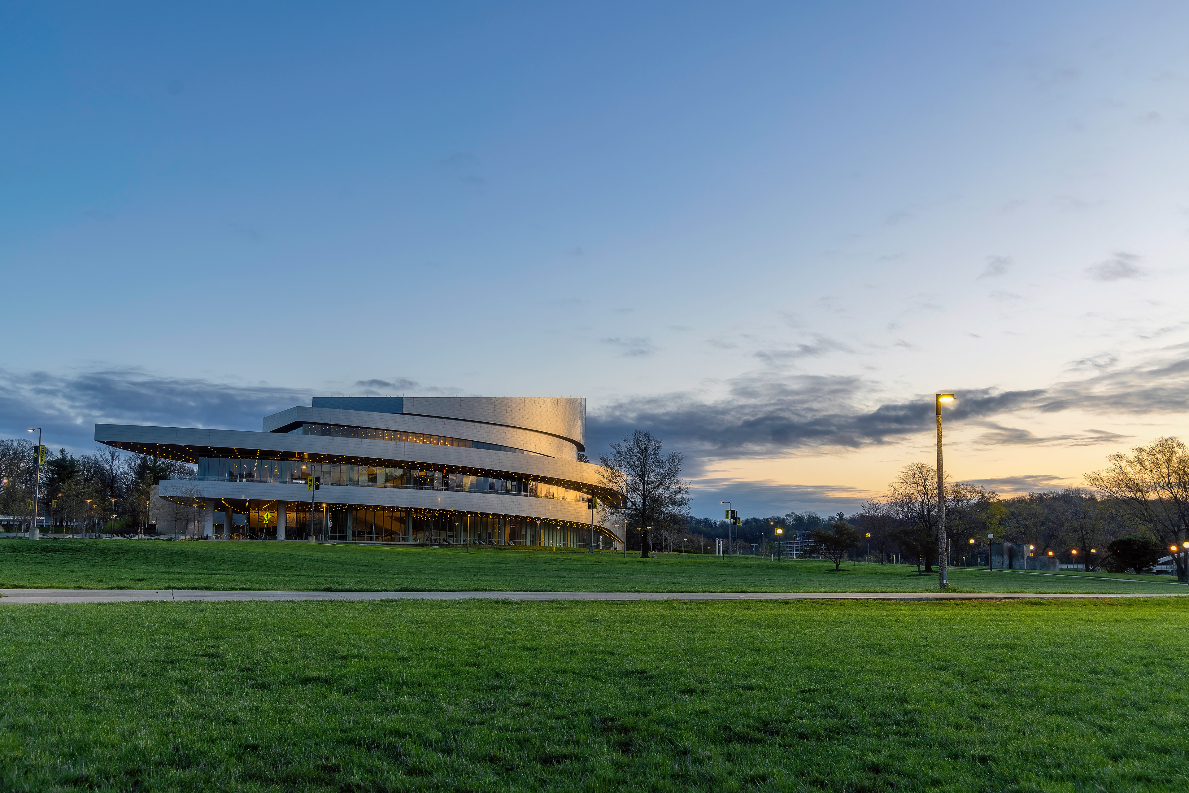 Hancher Auditorium at Sunrise