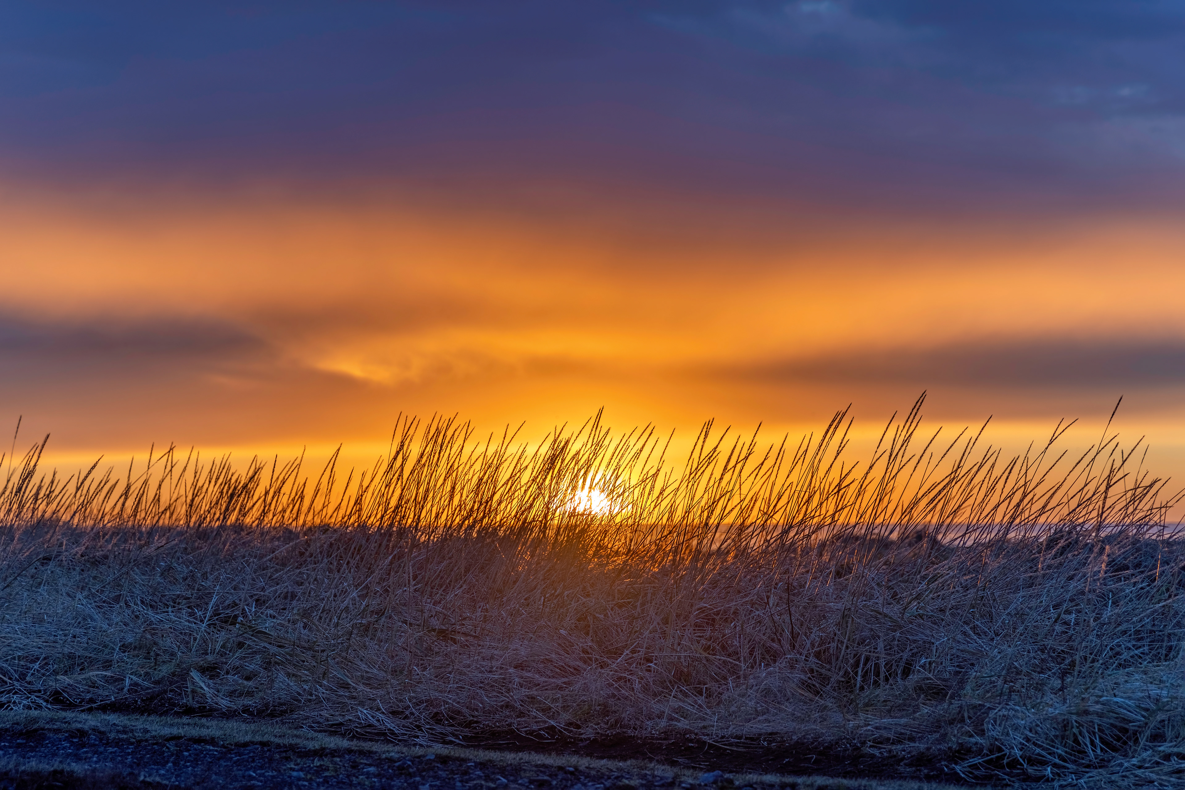 Sunrise on Black Sand Beach at Vik