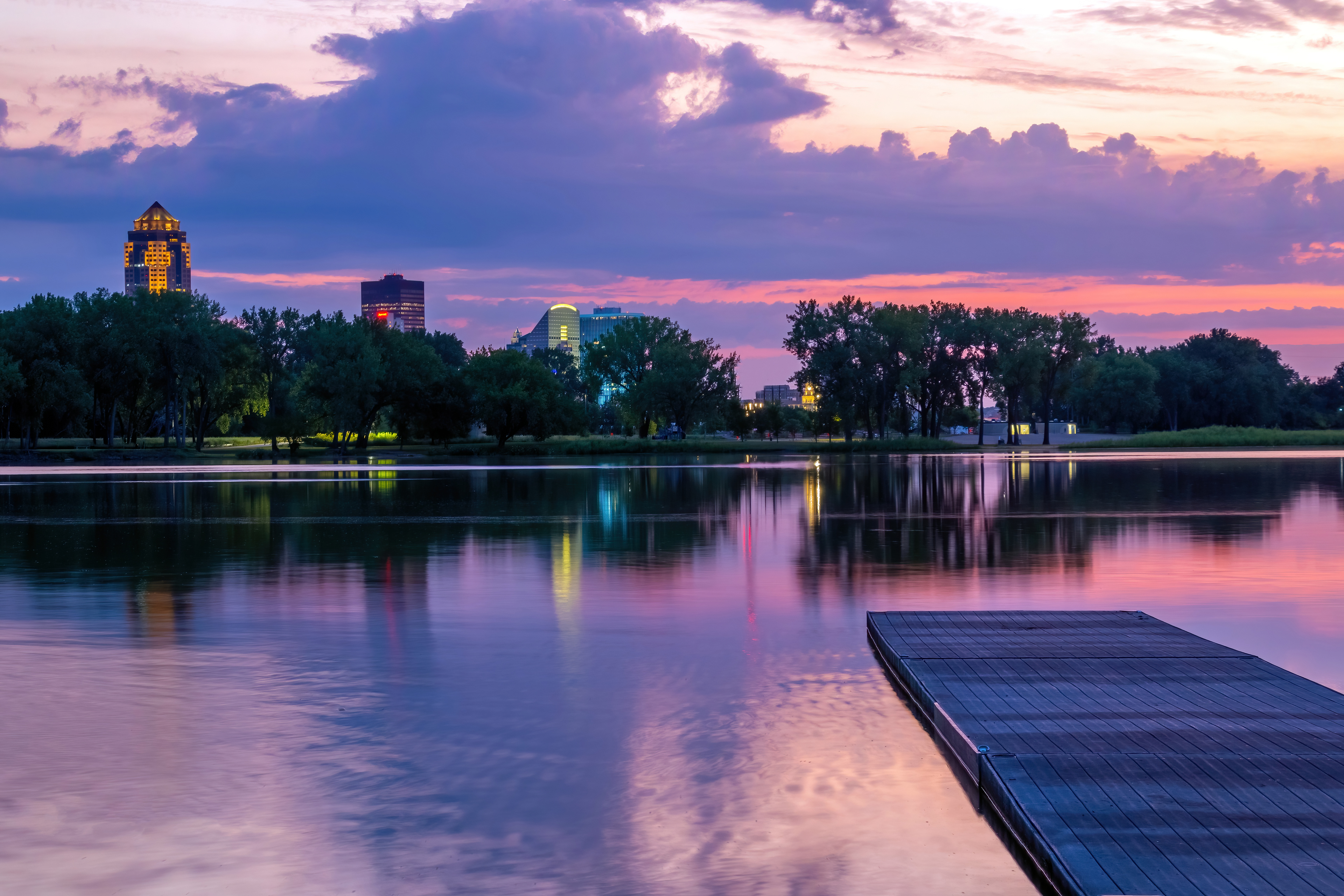 Gray's Lake at Sunrise