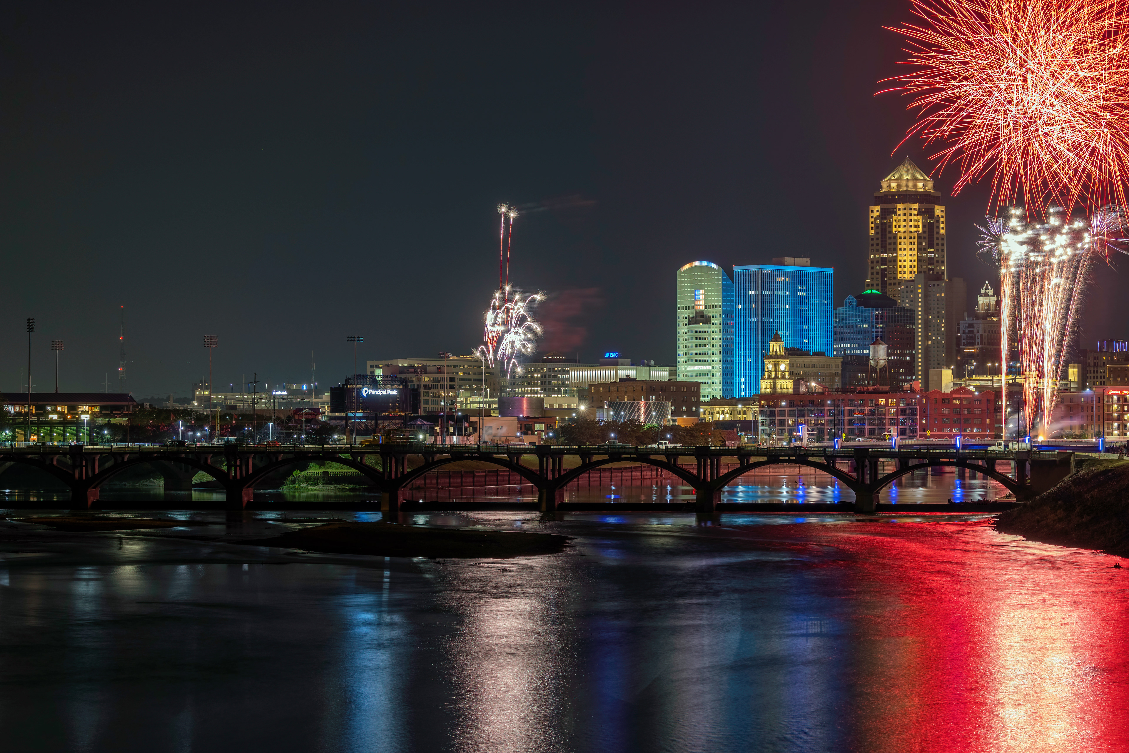 Fireworks over the Skyline