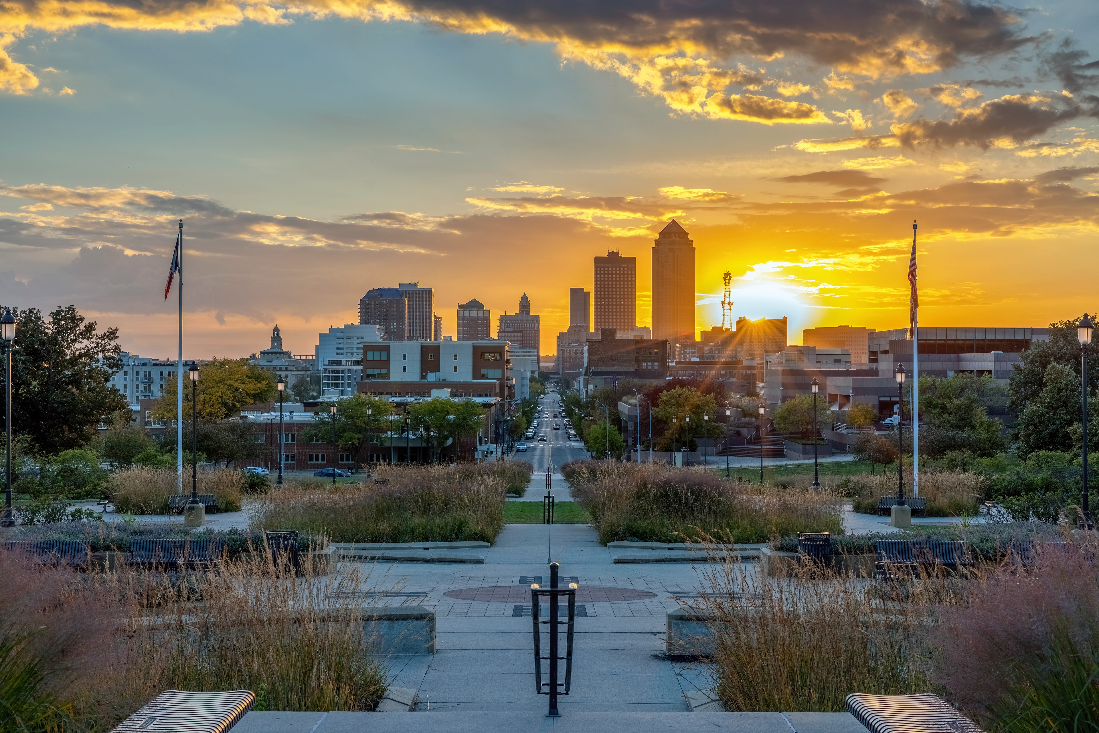 Sunset from the Steps of the Capitol