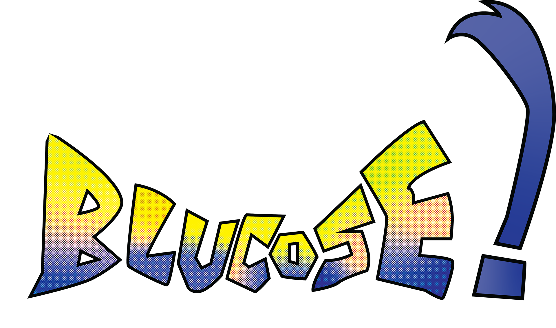 Blucose Logo (Black Stroke)