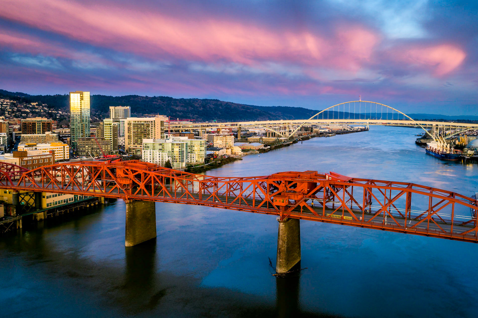 Broadway and Fremont from Above