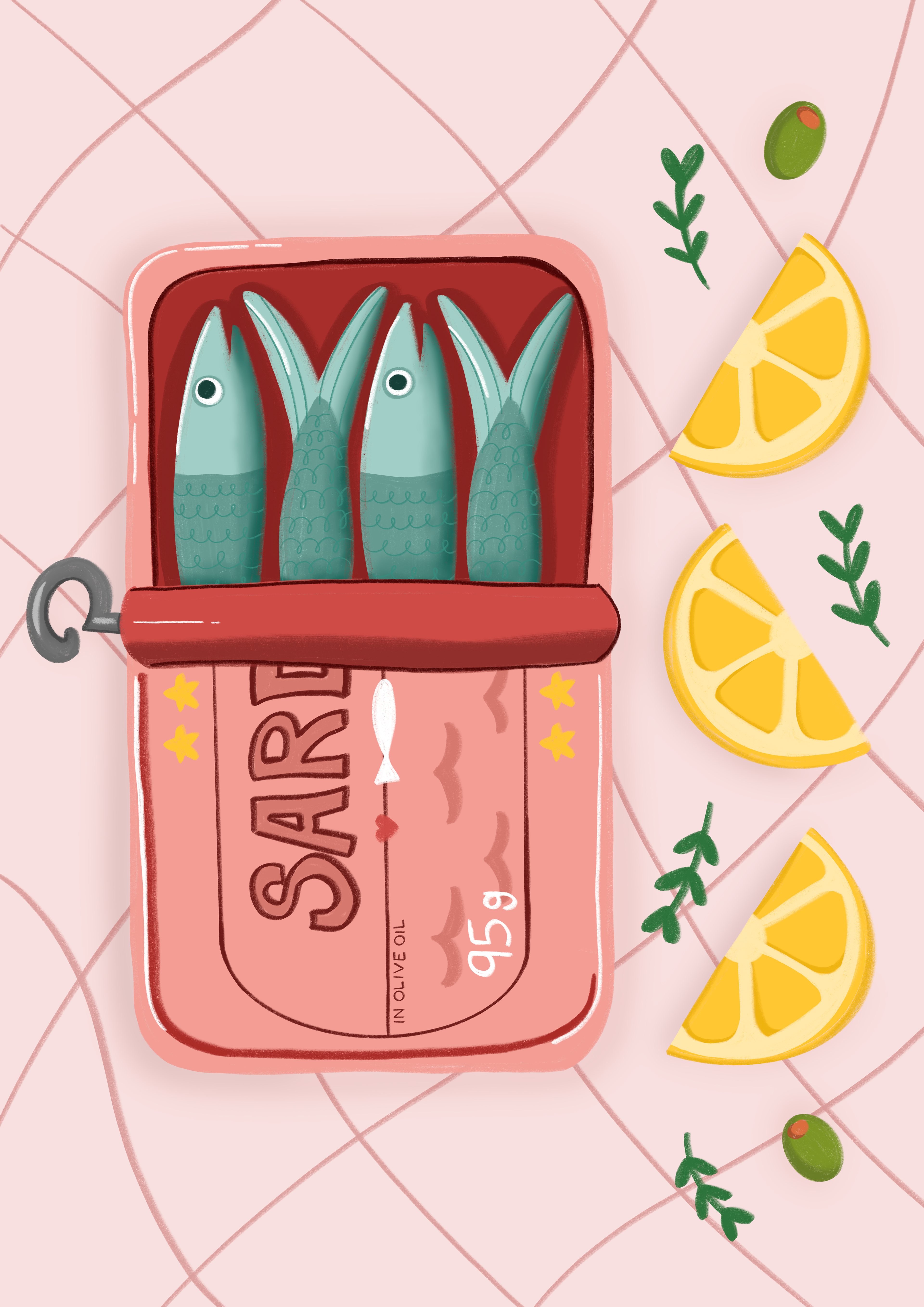 Little Pink Sardine Tin