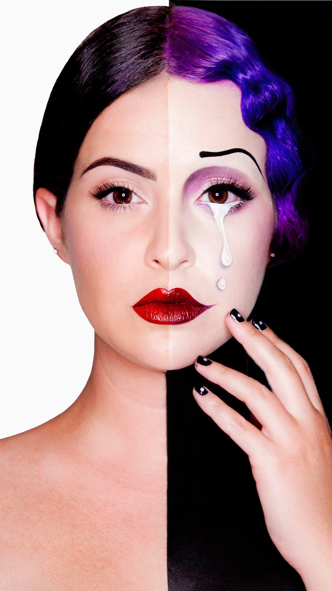 Self Portrait. Made for Mehron Makeup.