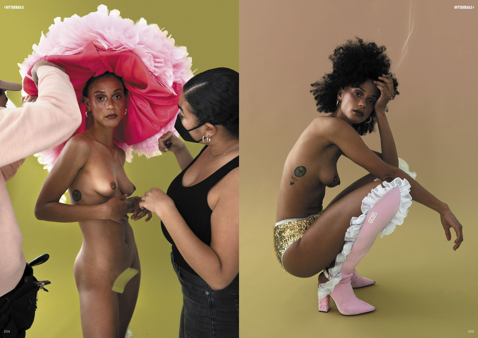 Off The Rails Magazine Print Issue 18. Creative Director & Photographer: Tanner K Williams. Model: Lauren Johnson. Stylist: José Dao. Makeup Artist: Andrea Martin. Hairstylist: Lana Hunter. Coordinator: Adam Lee. Stylist Assistant: Mayra Estrada.