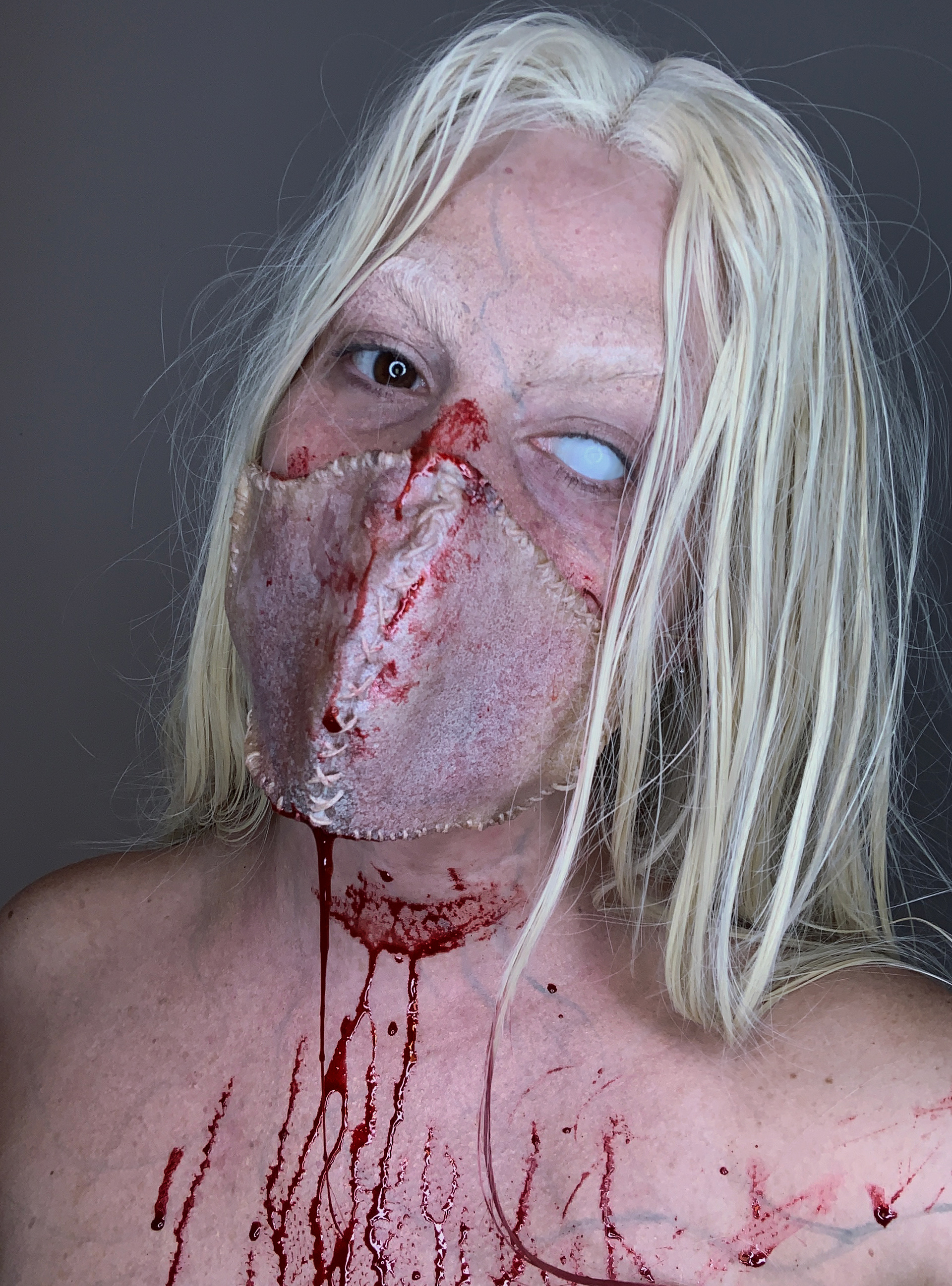 Self Portrait. Latex mask made by Andrea Martin.
