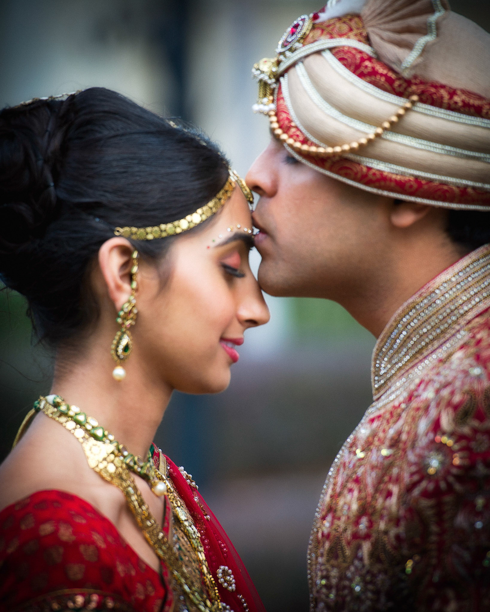 Hindu bride and groom - published