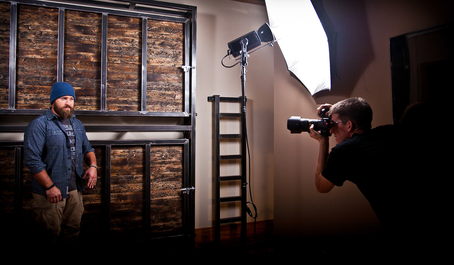Me shooting with Zac Brown at his house