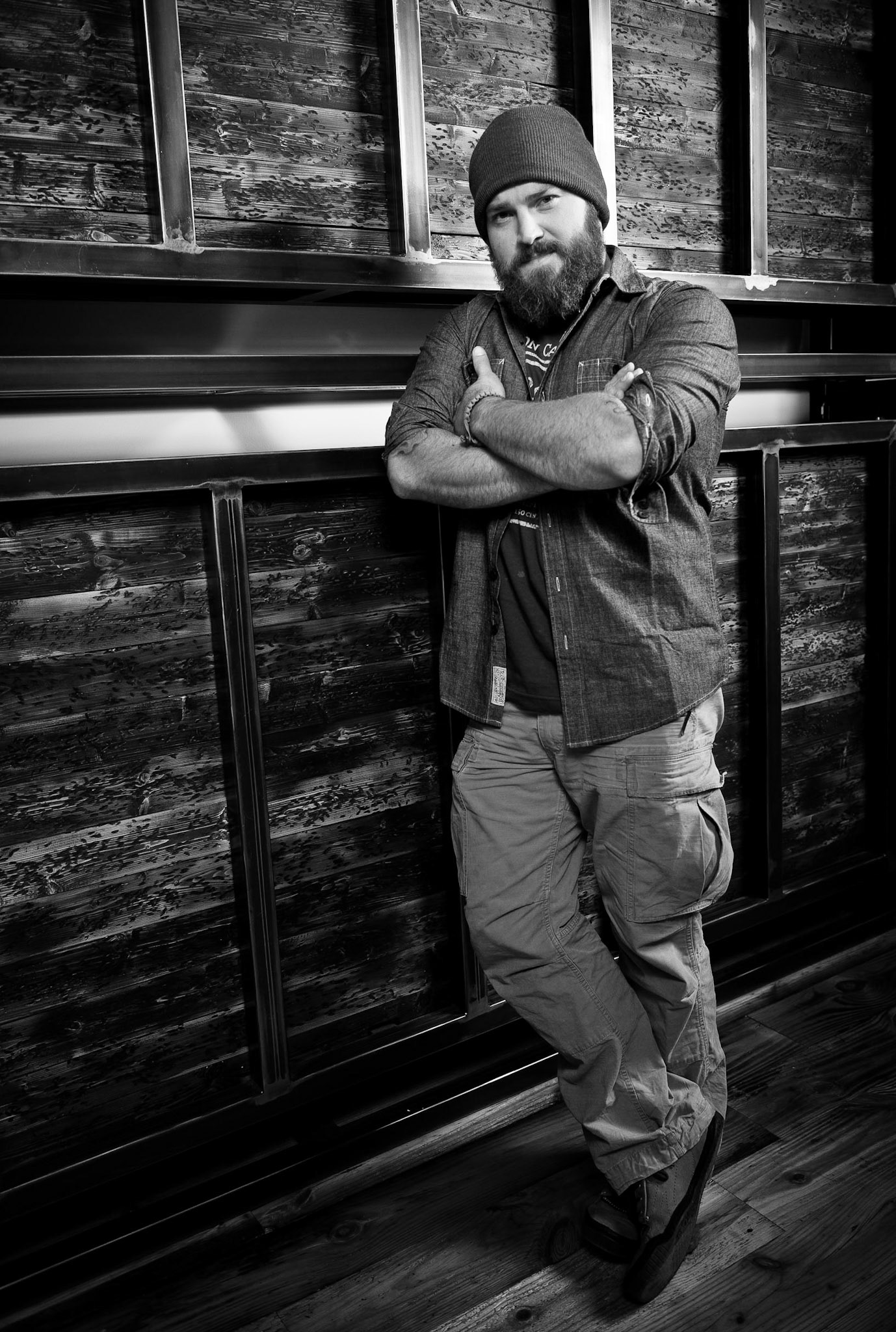 Zac Brown of the Zac Brown Band shot at his house