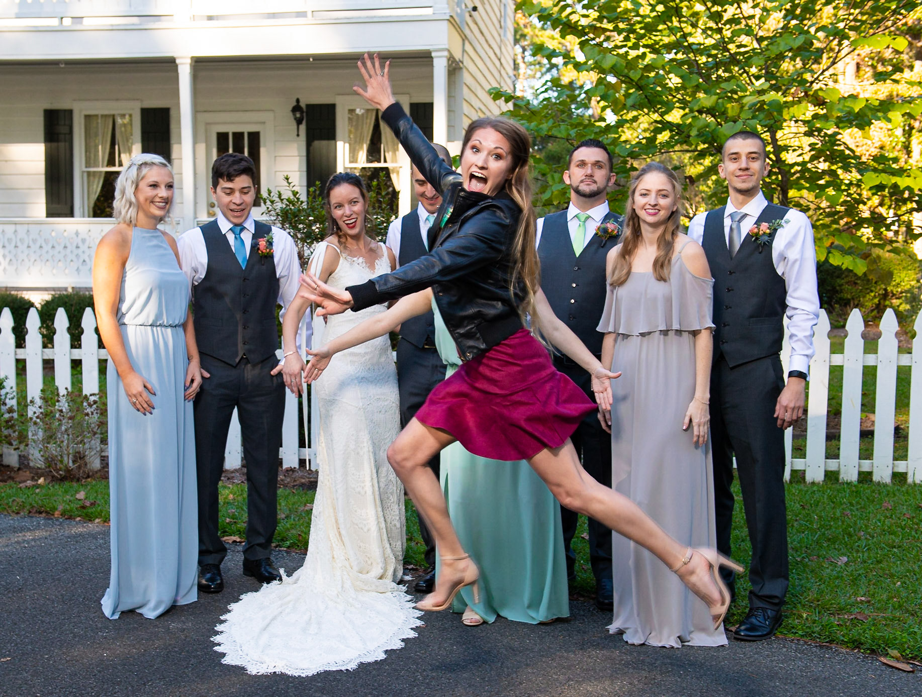 Wedding photobomb