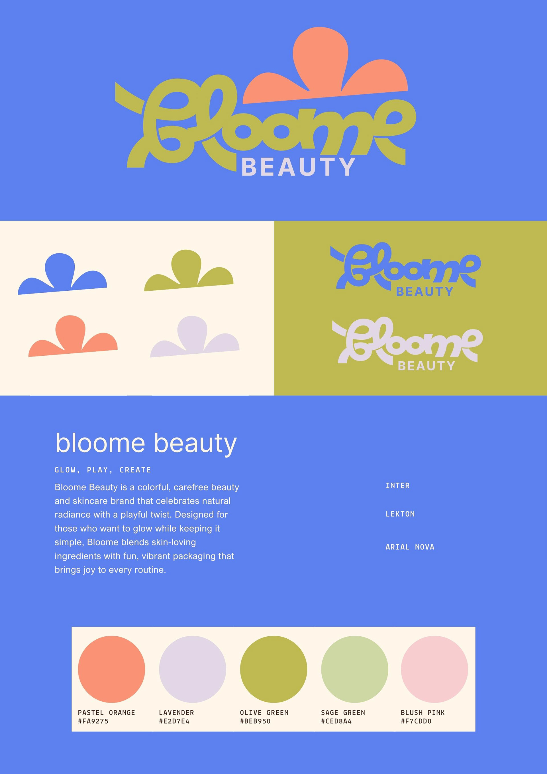 Bloome Beauty brand guidelines