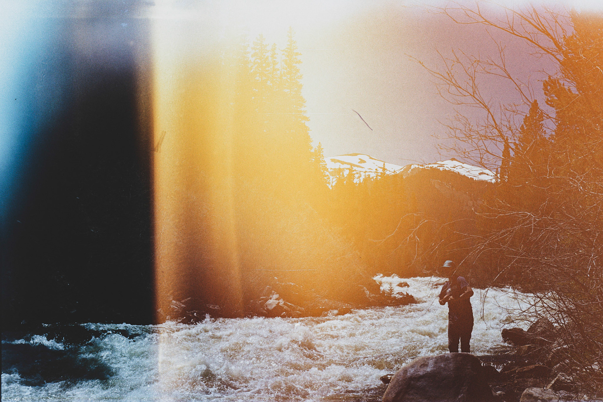 Will fly fishing in white water after our hike to twin lakes.