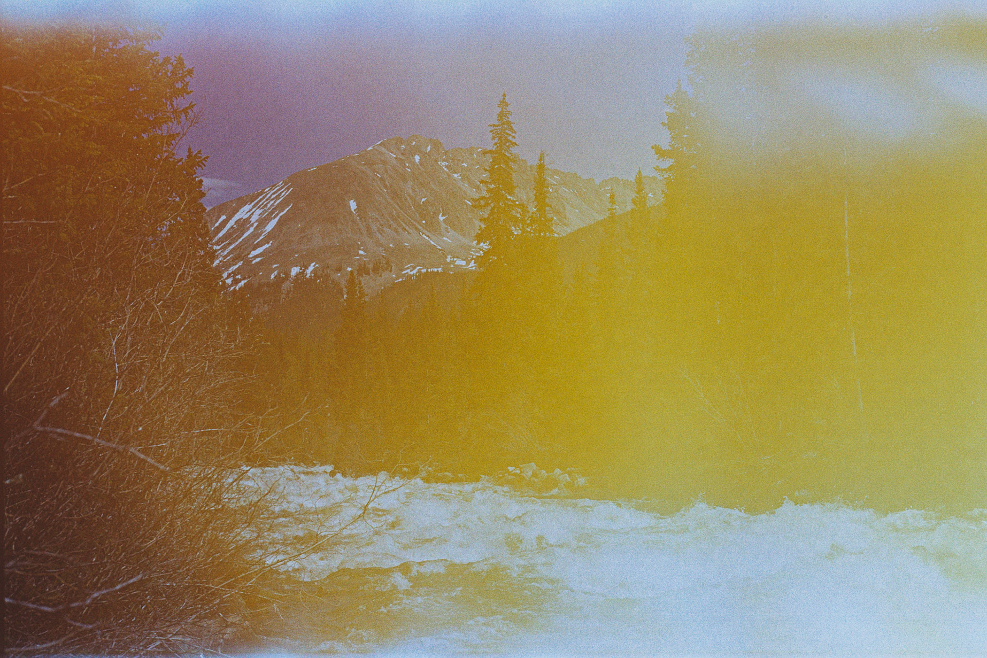 As the snow melts from the top of the mountains the rivers below are raging wild.