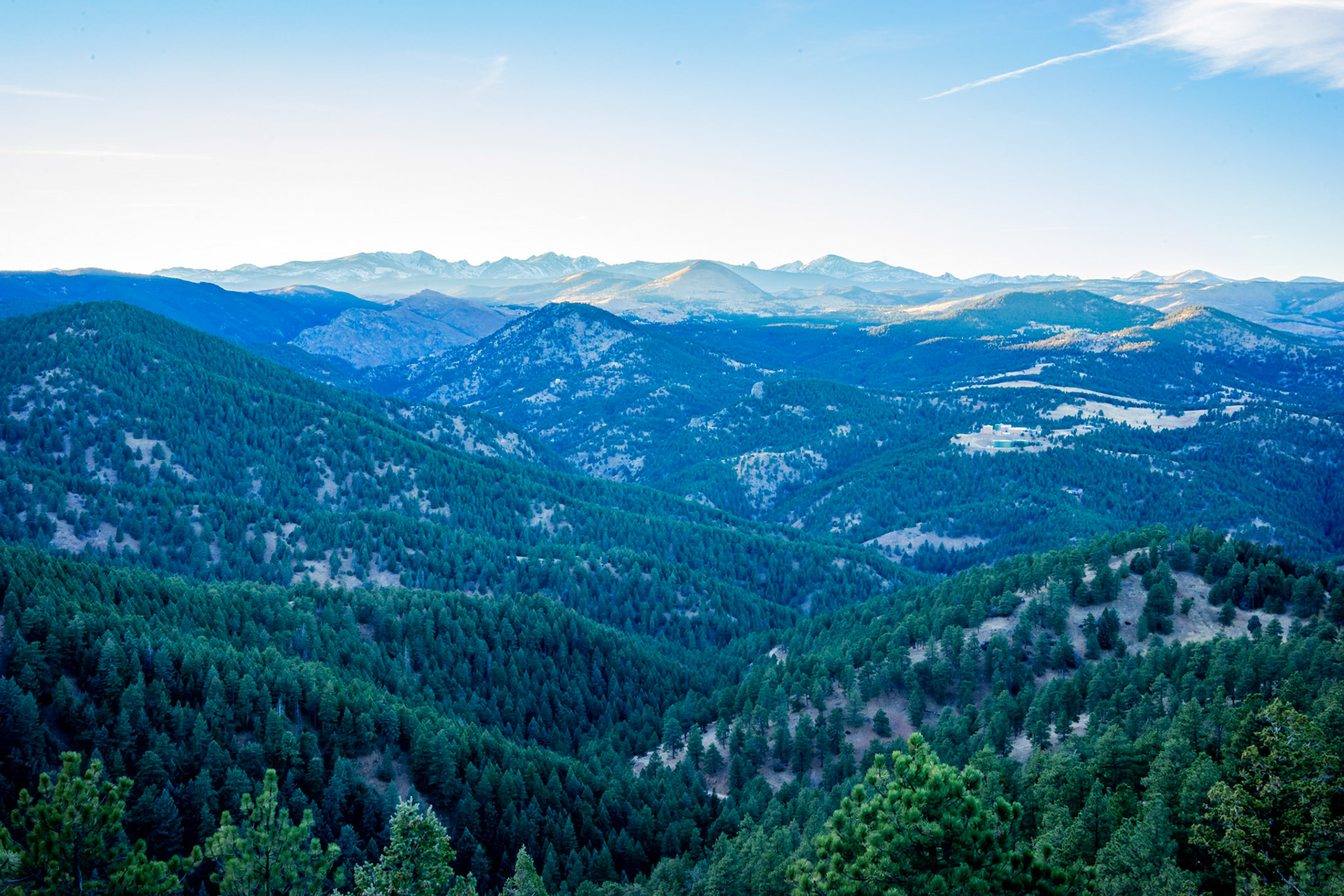 Over looking valley from Flaggstaff pass near Boulder, Colorado