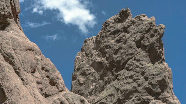 Rock formations capture at Garden of the Gods in Colorado Spring, CO.