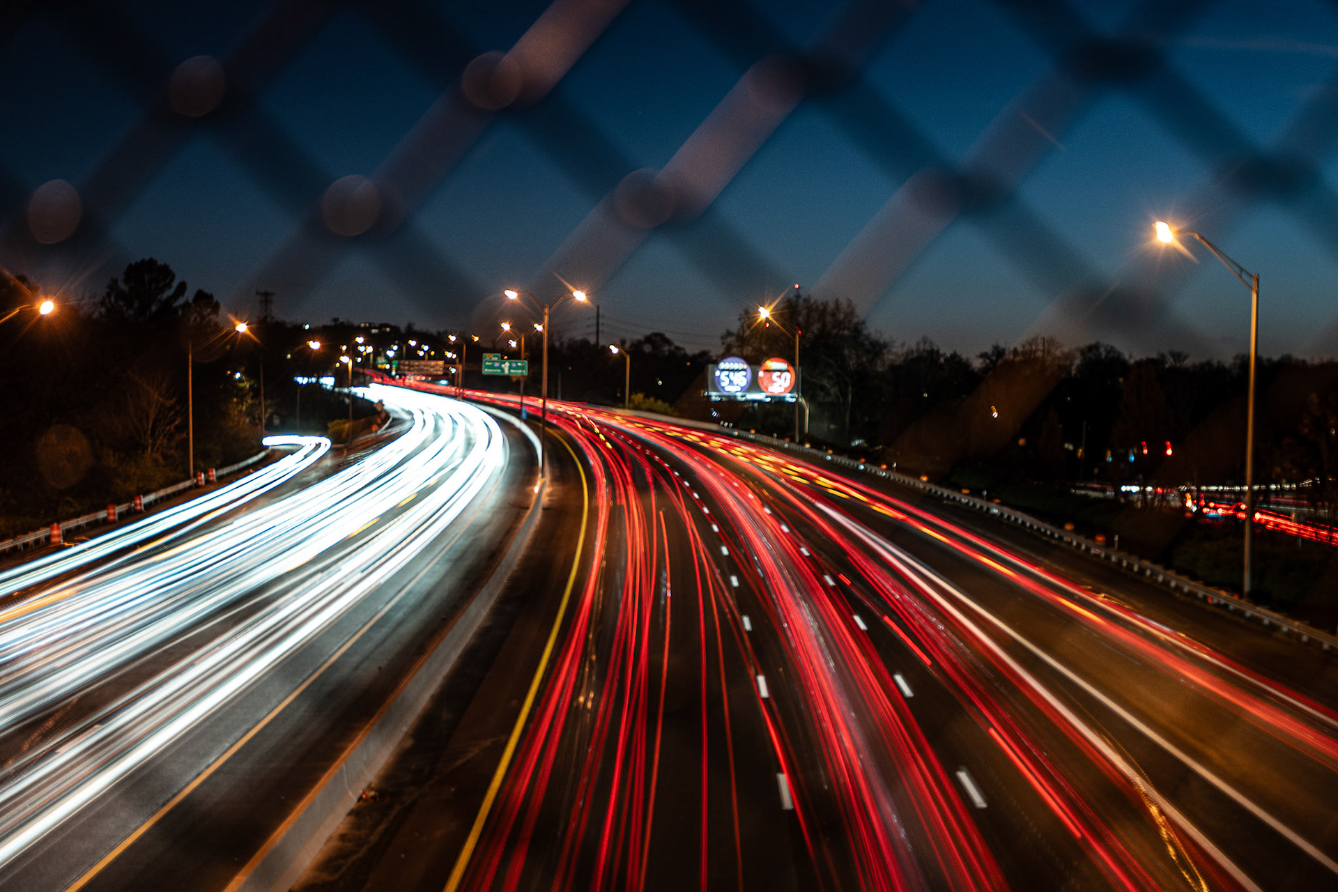 Running Lights - Long Exposure Photograph