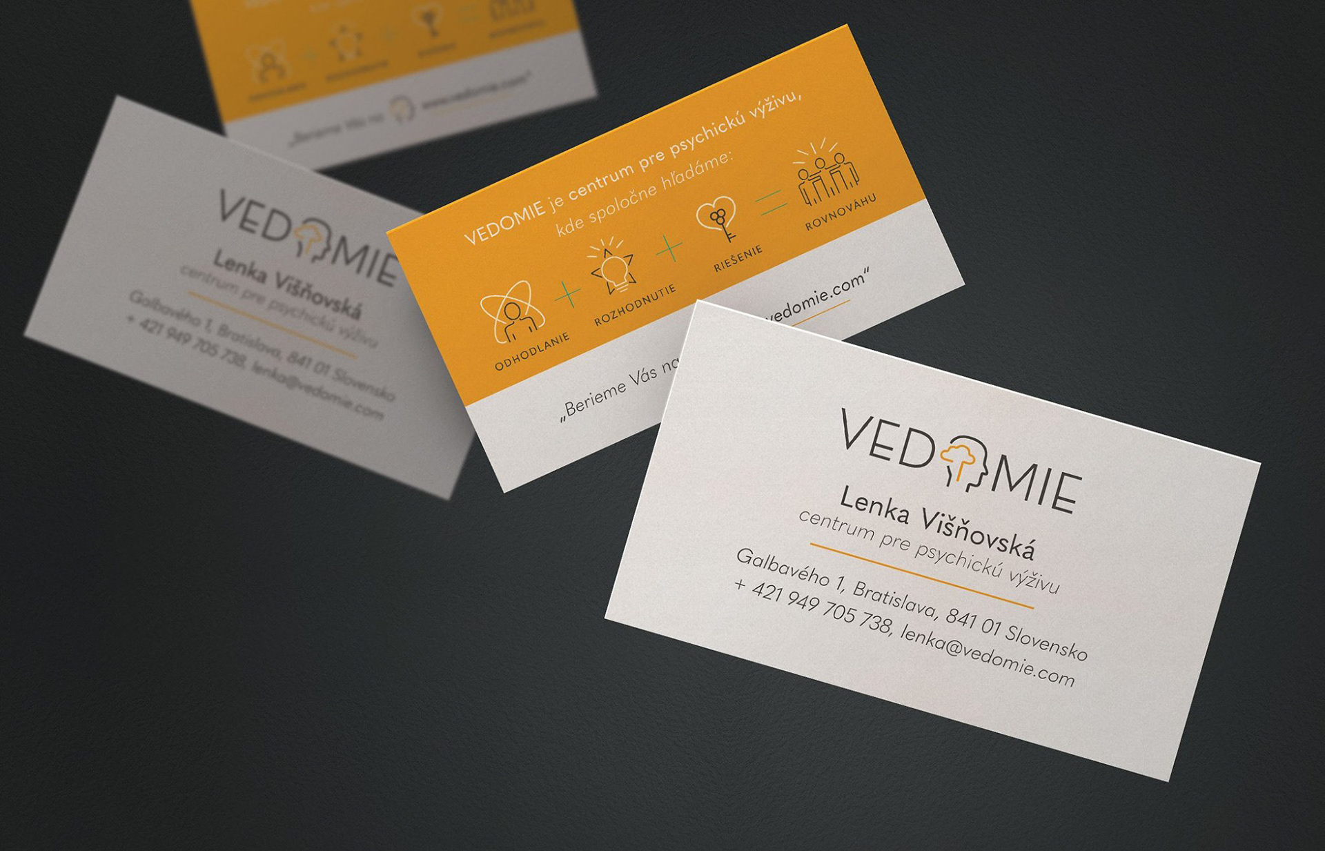 VEDOMIE - Lenka Višňovská, terapeut, vizitka (c) Peter Stilicha