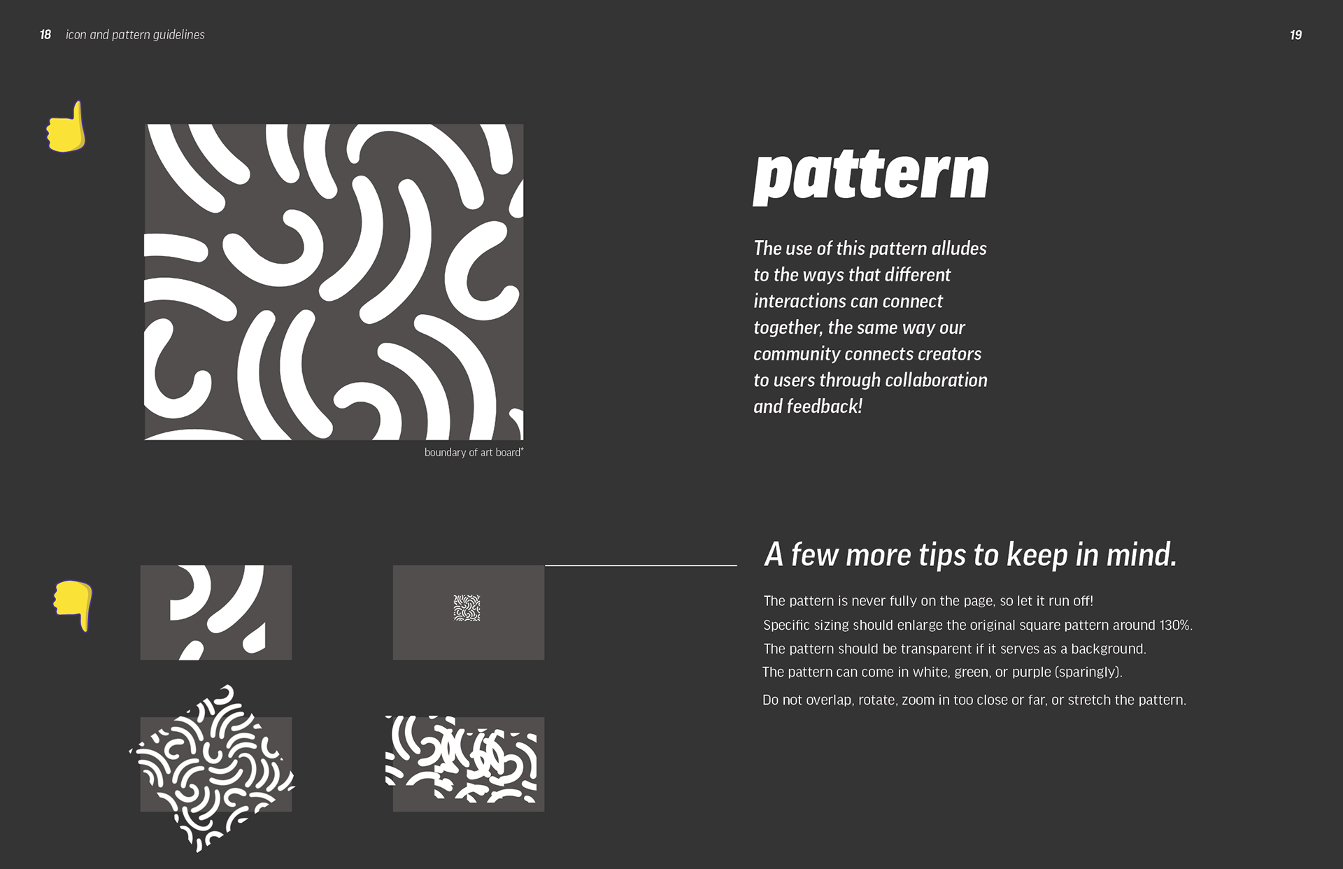 Icon + Pattern Treatments