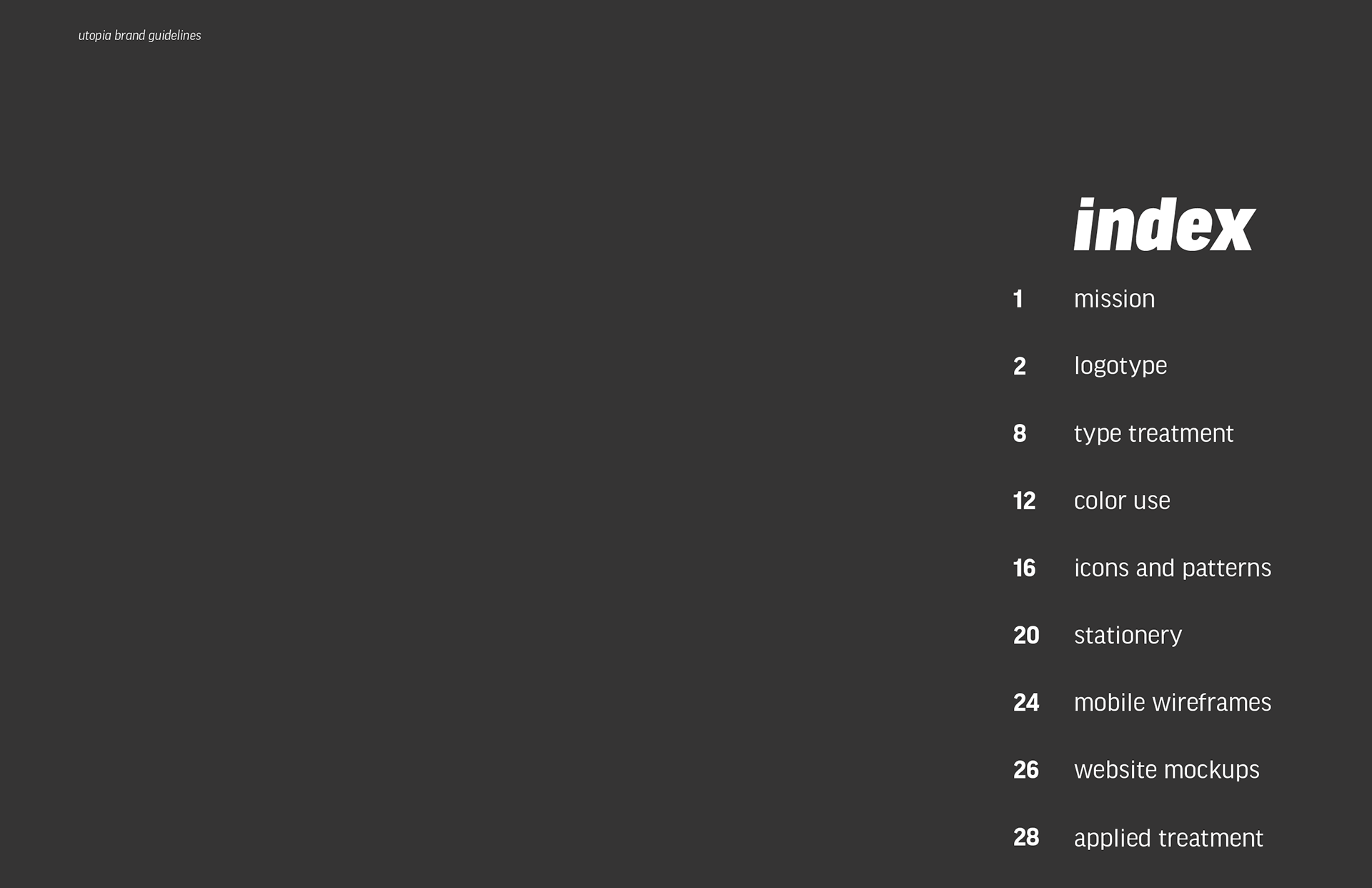 Index page