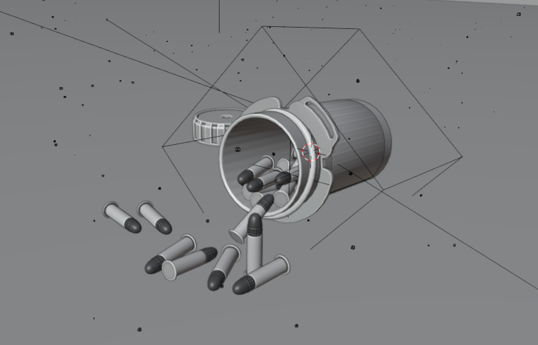 Matcap viewport w/ cavity rendering on