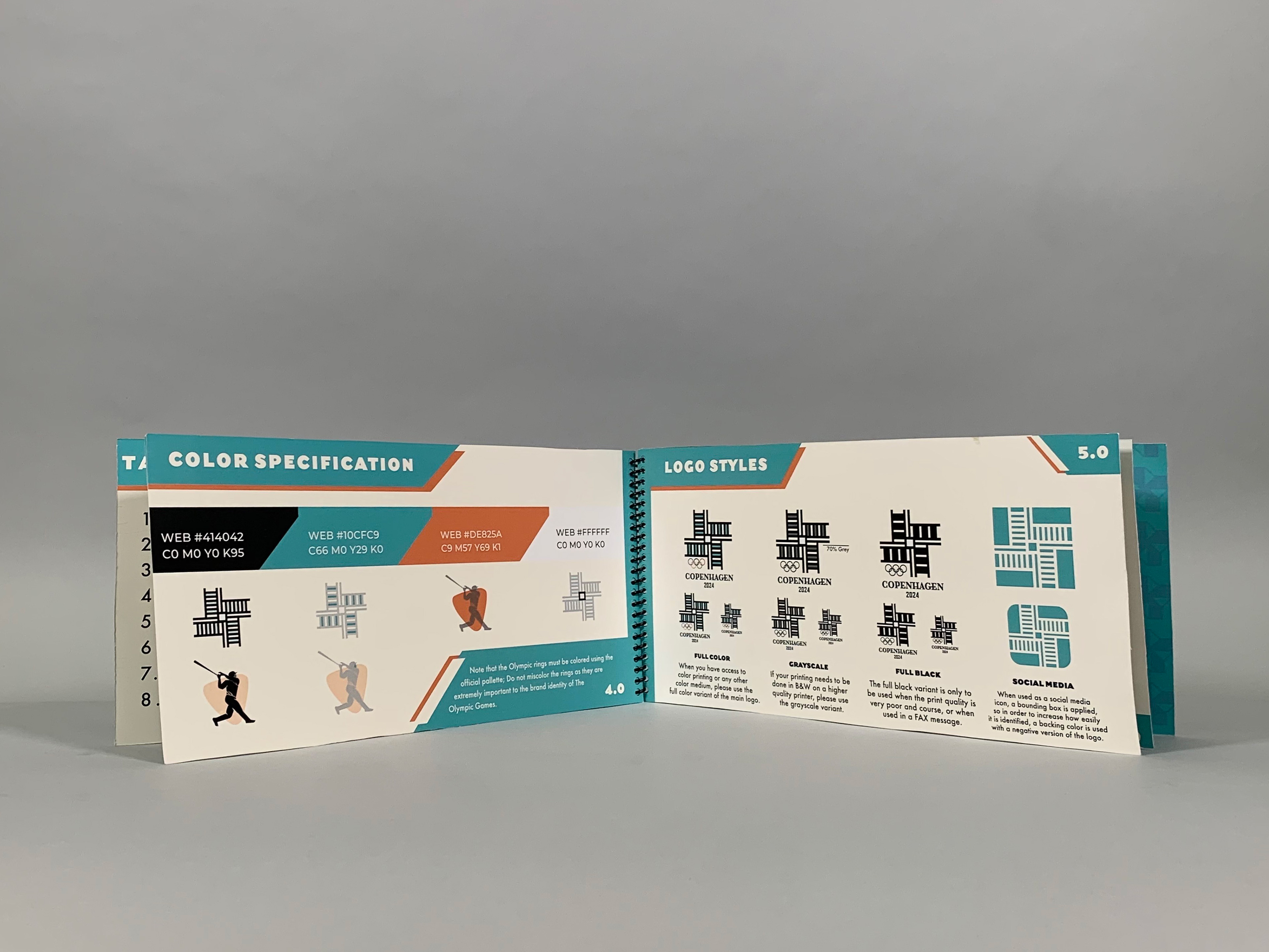 Copenhagen Olympics 2024 Branding Guidelines Color Specifications and Logo Styles