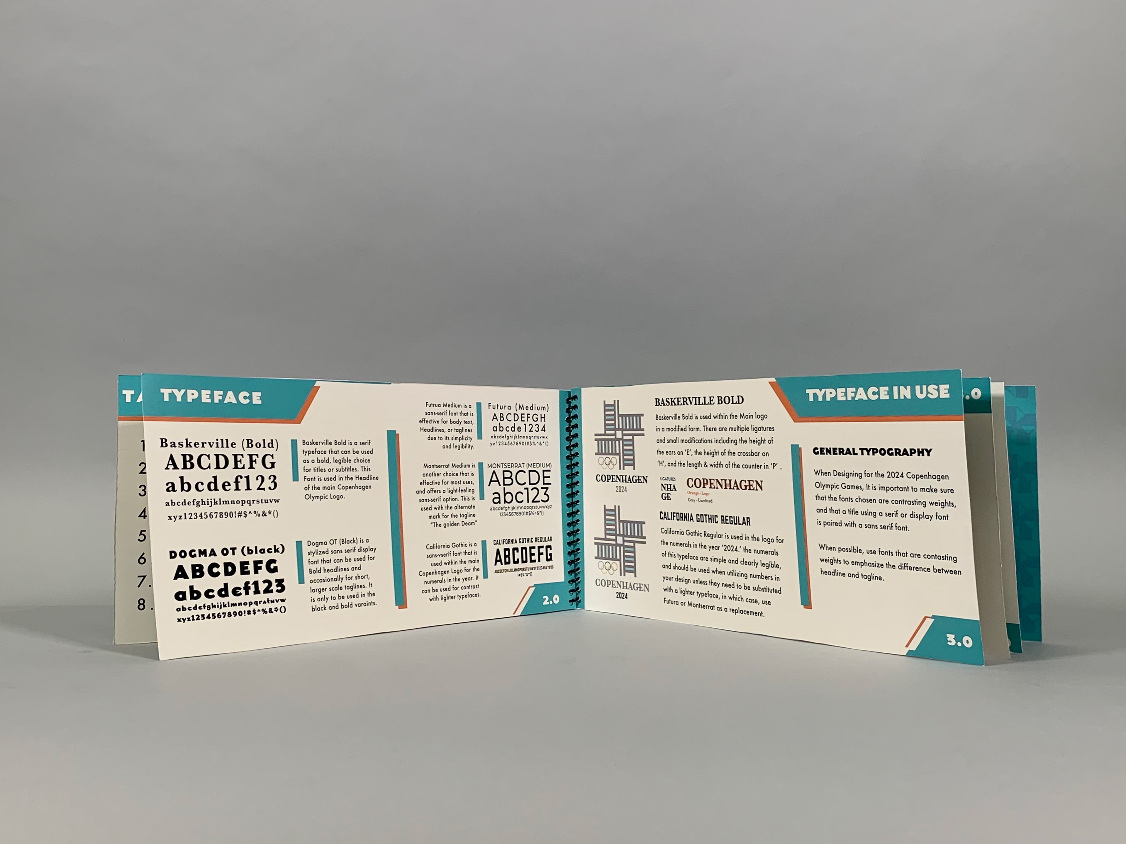 Copenhagen Olympics 2024 Branding Guidelines Typeface