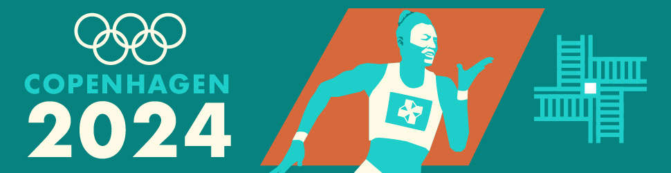 Copenhagen Olympics 2024 Web Banner ad "Sprinter"