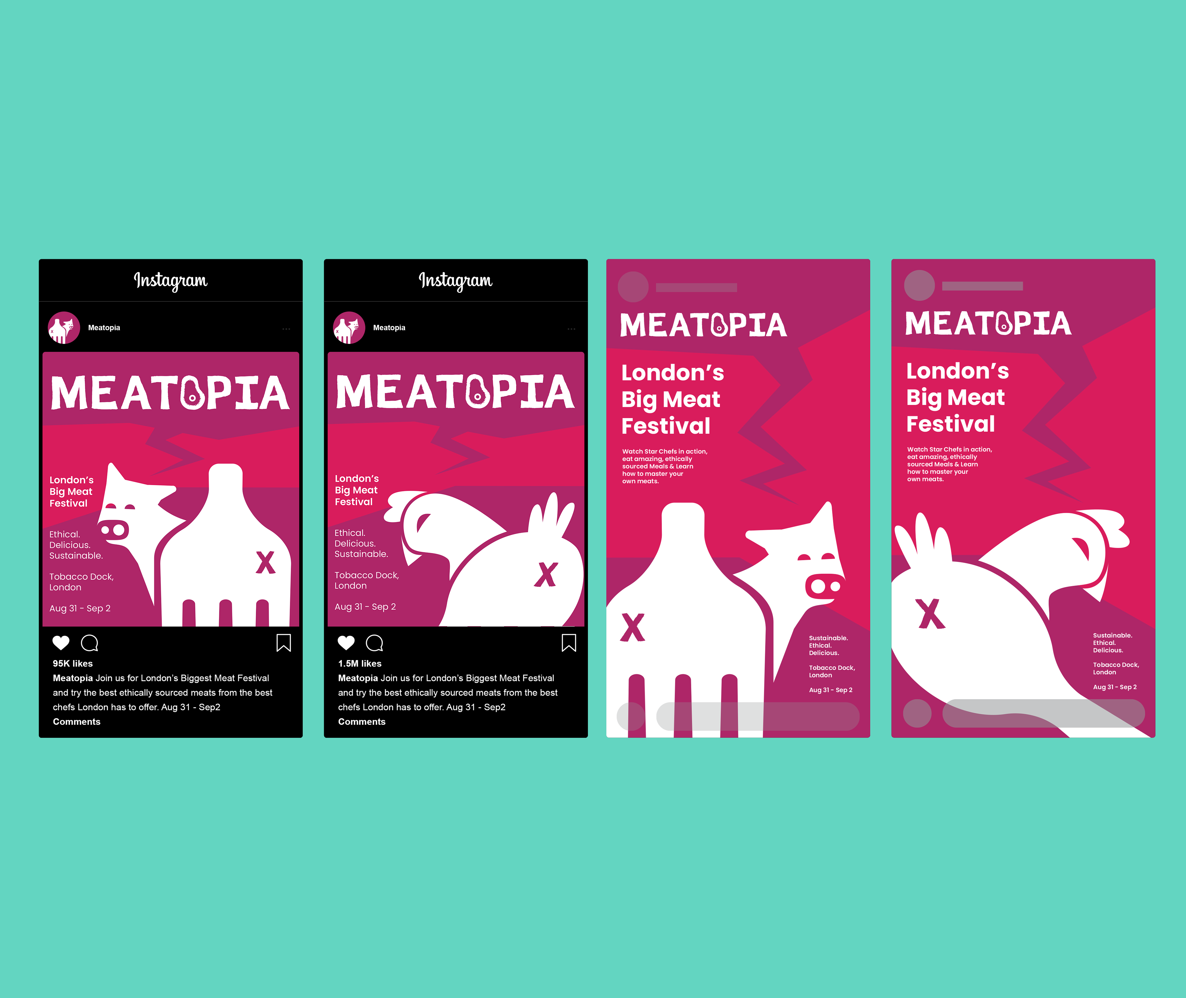 Meatopia, Meatopia Social Media Ads, Swett Design 2023