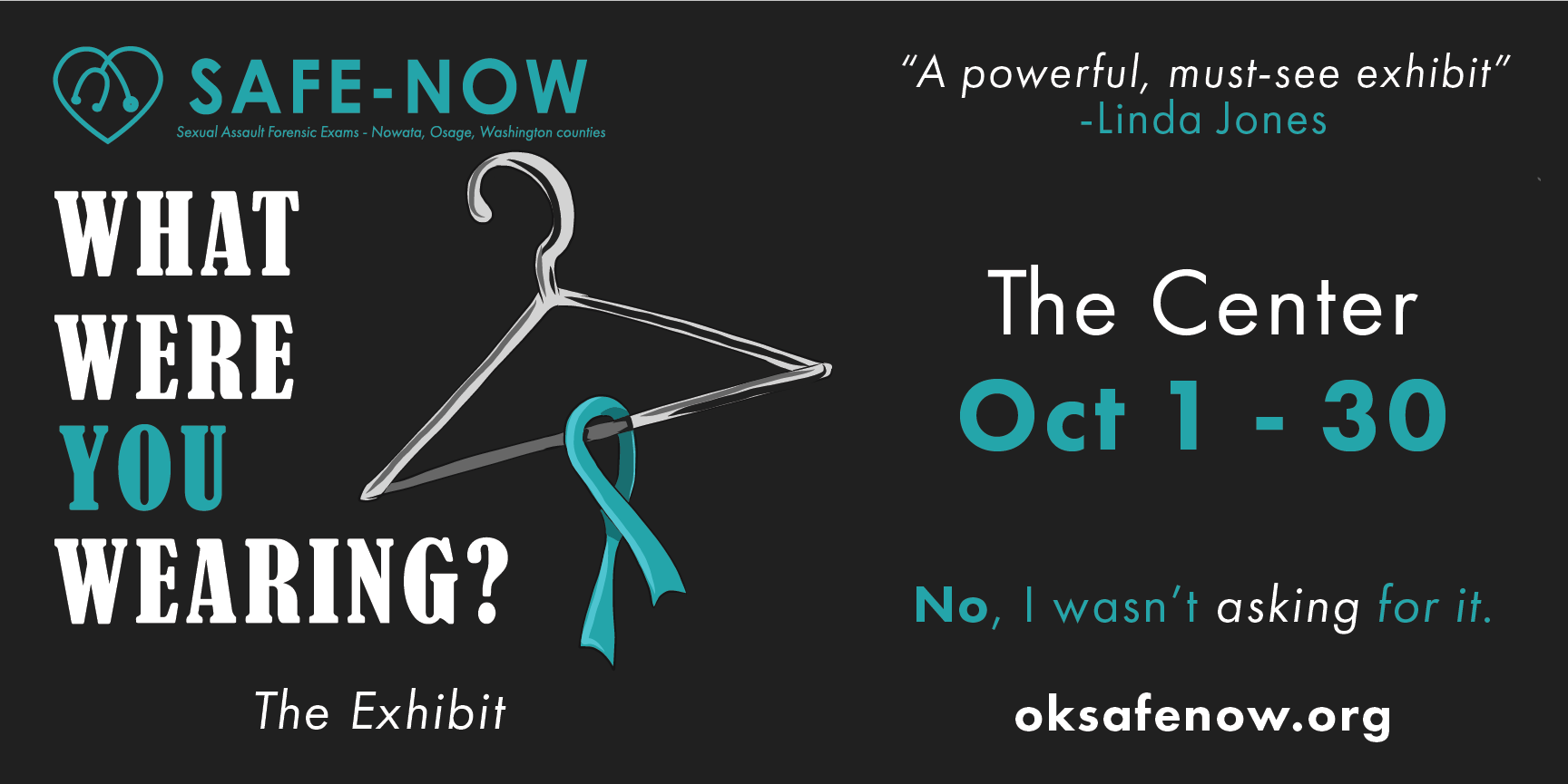 Billboard Design for SAFE-NOW x What Were You Wearing Exhibition