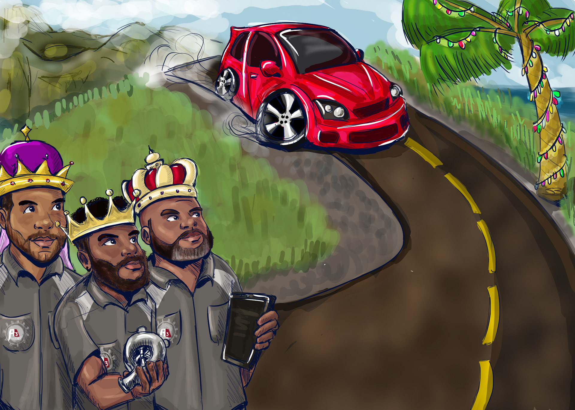 A3 Automotive Christmas Portrait