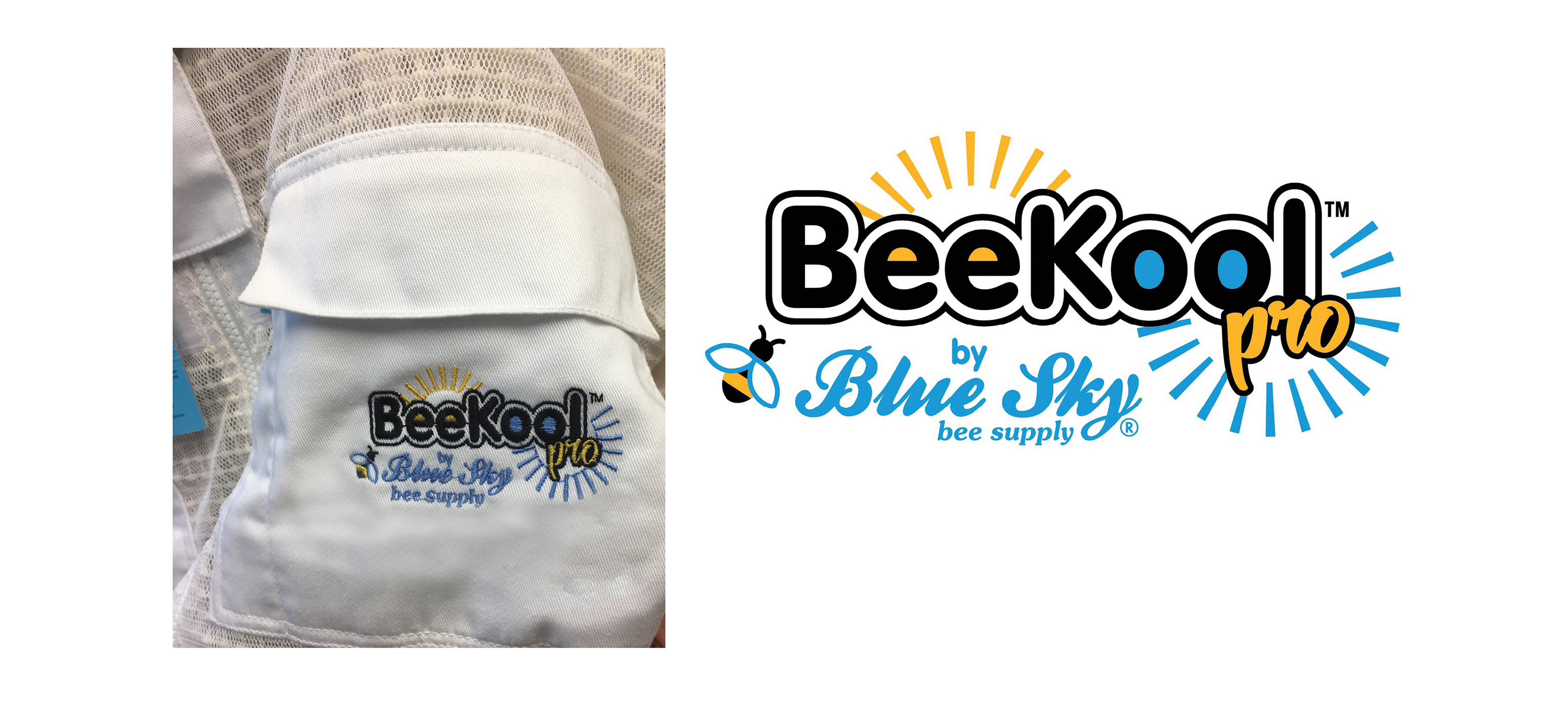 BeeKool Ventilated Bee Suit Logo | Blue Sky Bee Supply