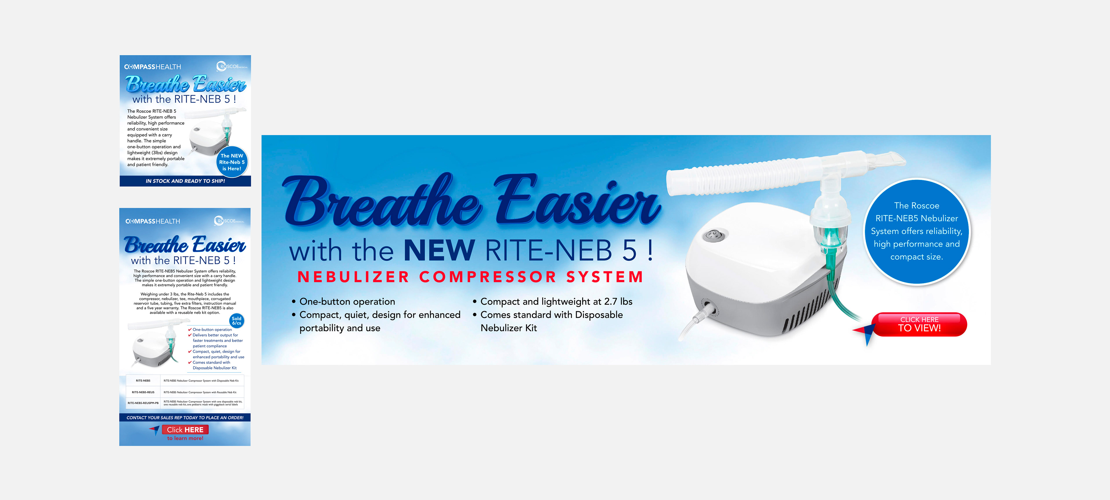 LinkedIn, Email & Web Banner Graphics | Compass Health Brands