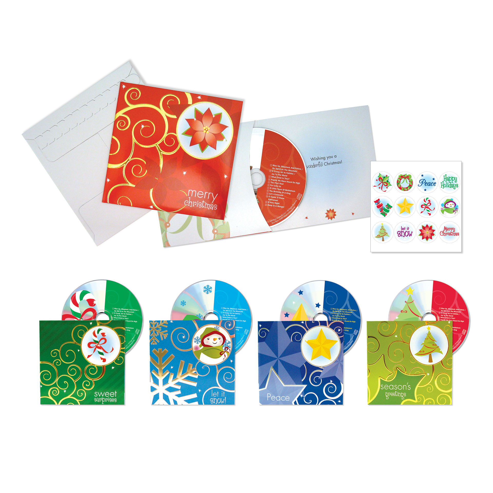 Music CD Greeting Cards & Seals | Twin Sisters Productions